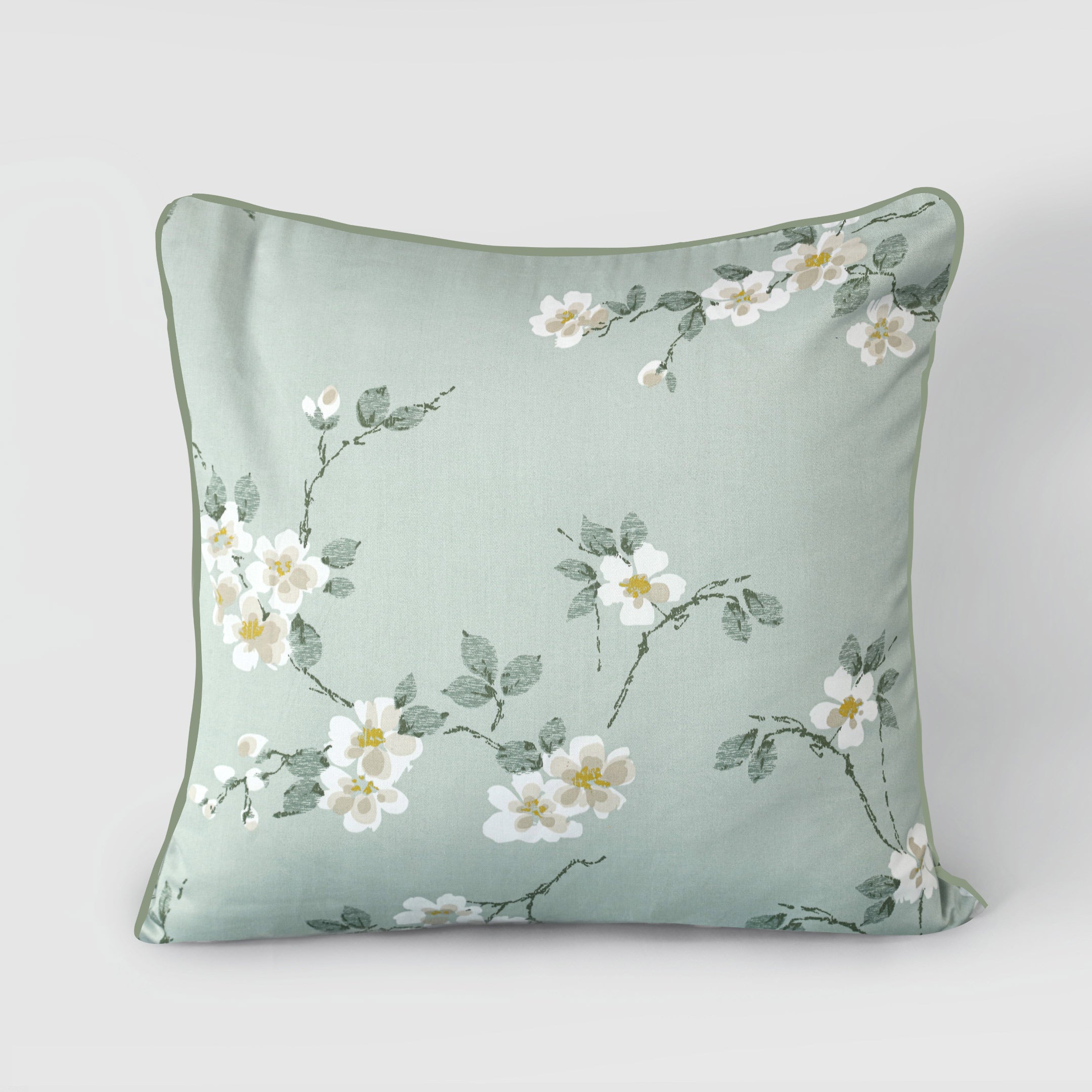 Ethereal Verdure Printed Cushion Cover