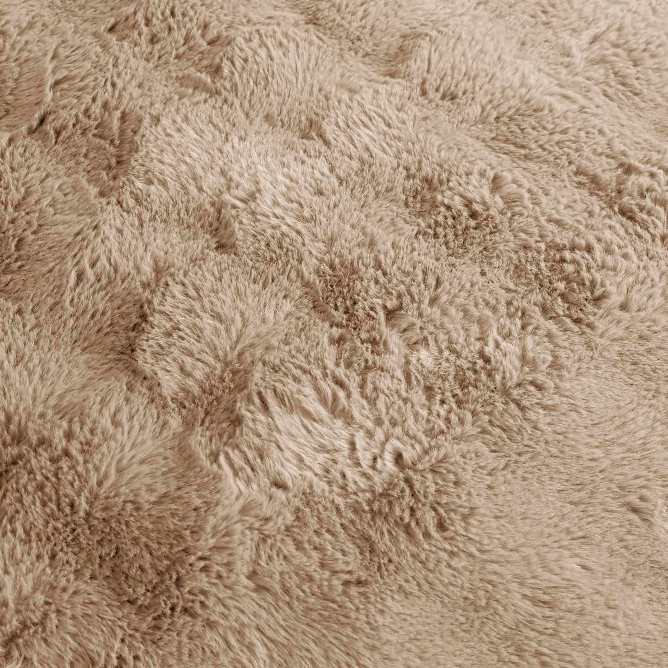 Bubble Fur Fleece Razaye Set-6 pcs Iced Latte