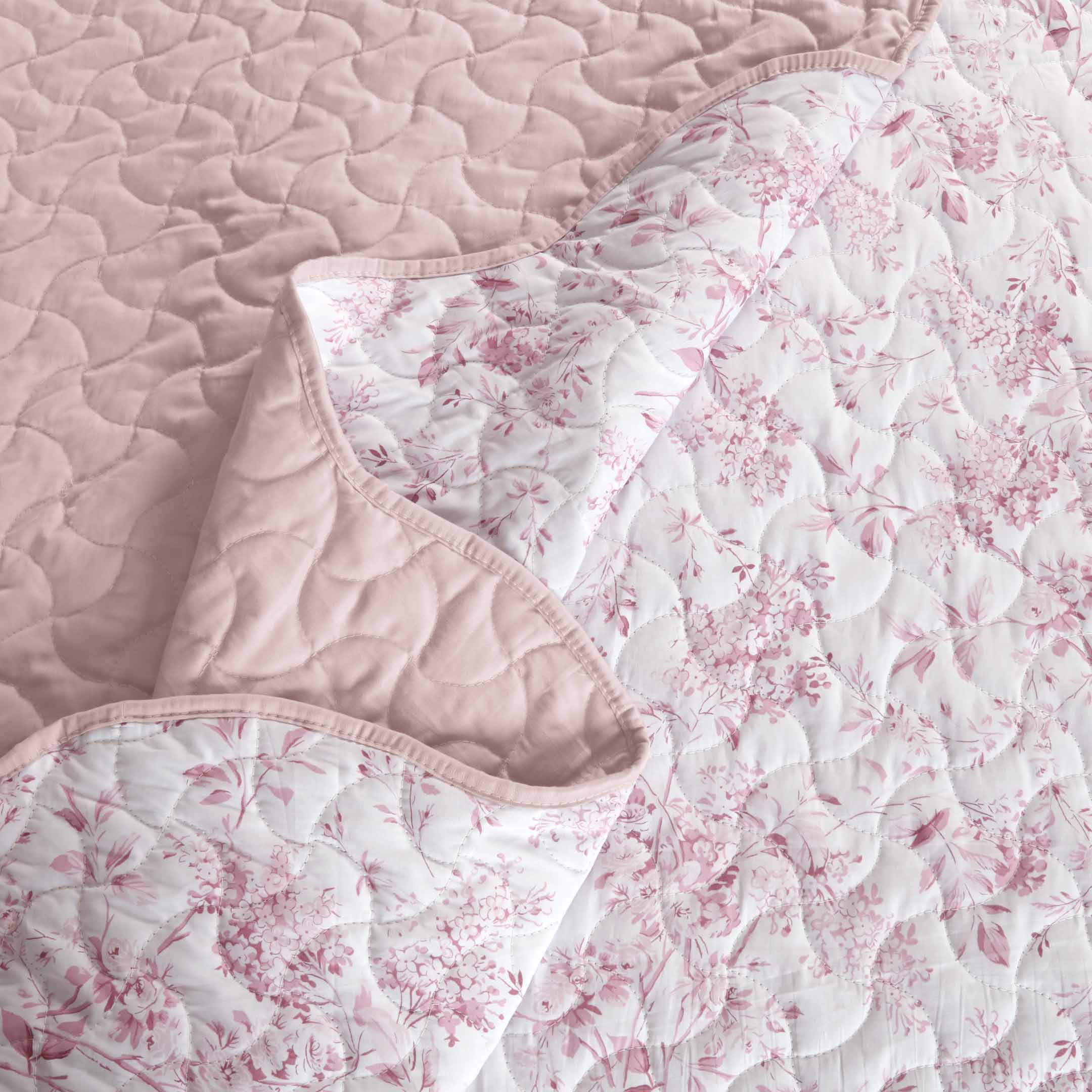 Rose Blush Luxe Printed Summer Bedspread 6PCS Set