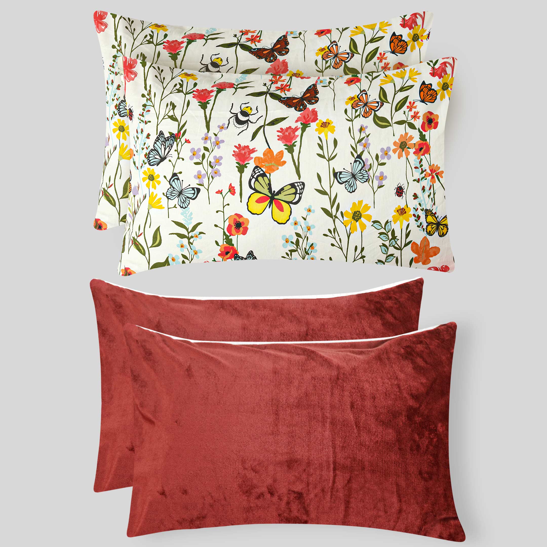 Butterfly Whispers-Marshmallow Bedding 7 pcs