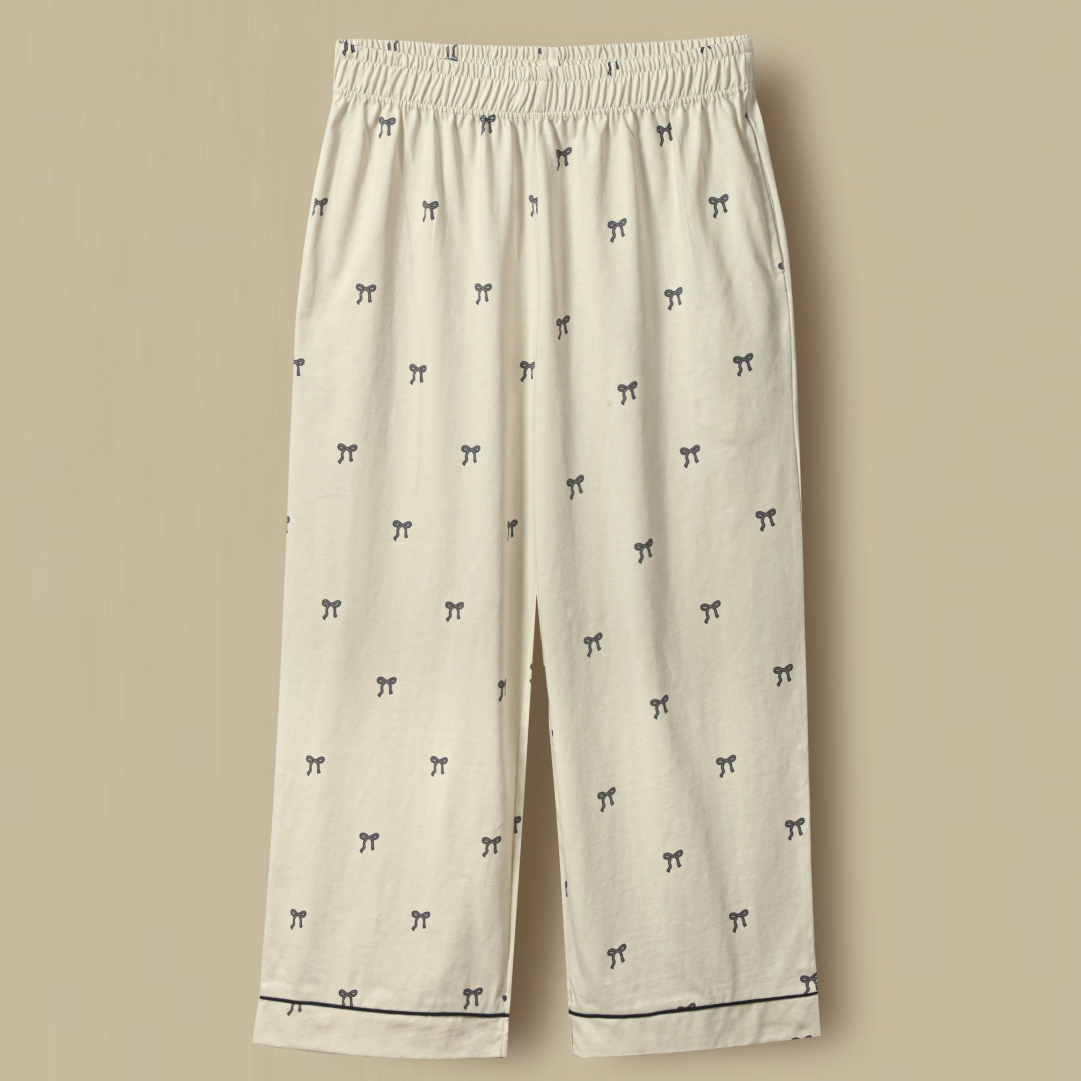 Bow Printed Loungewear-2pc Set