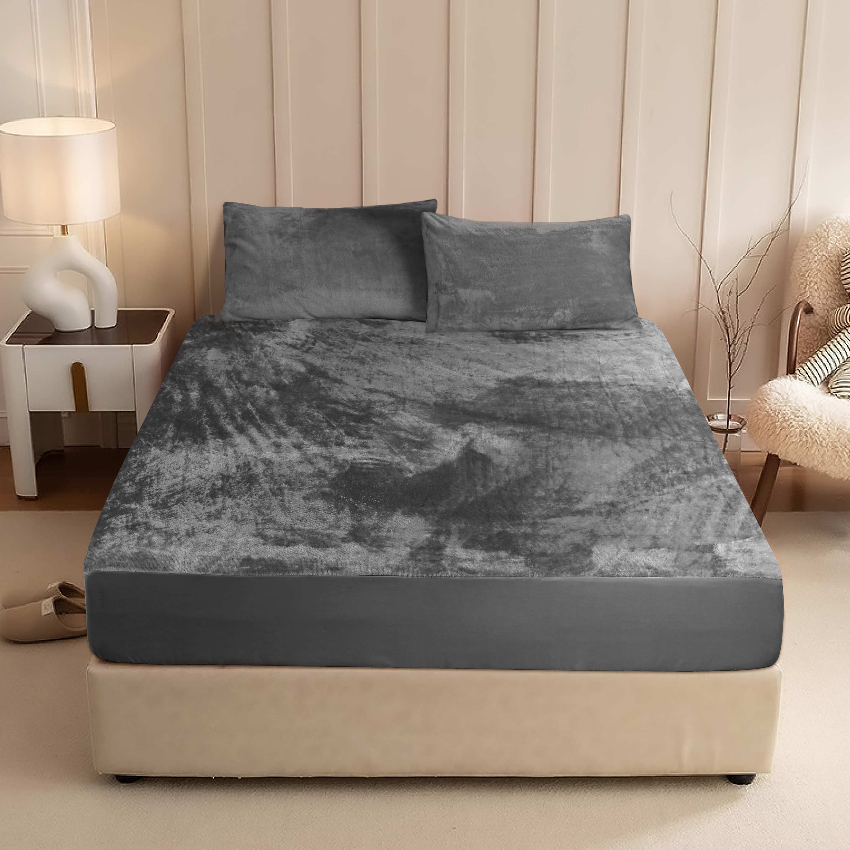 Warm Fleece Fitted Sheet Set