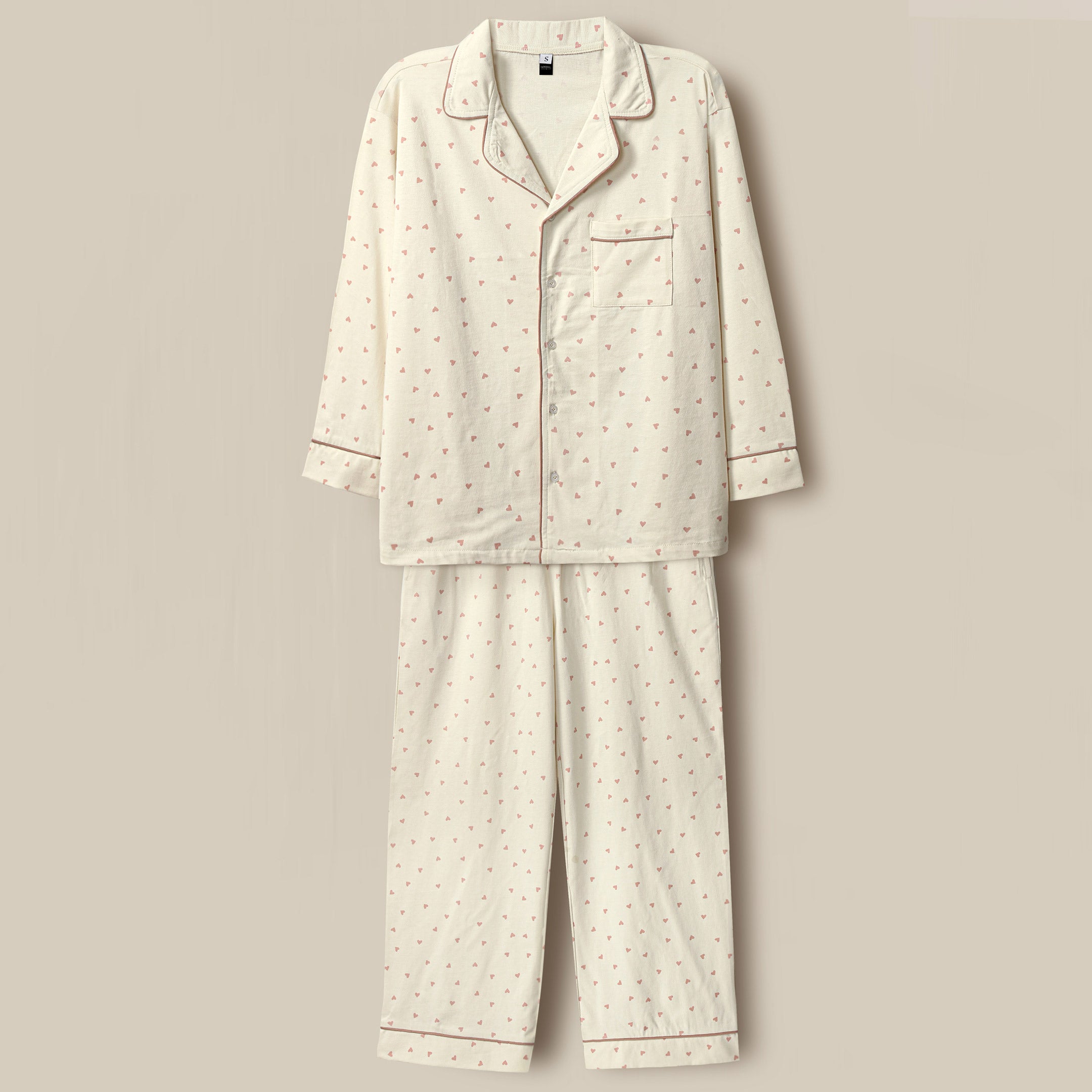 Heart Printed Loungewear-2pc Set