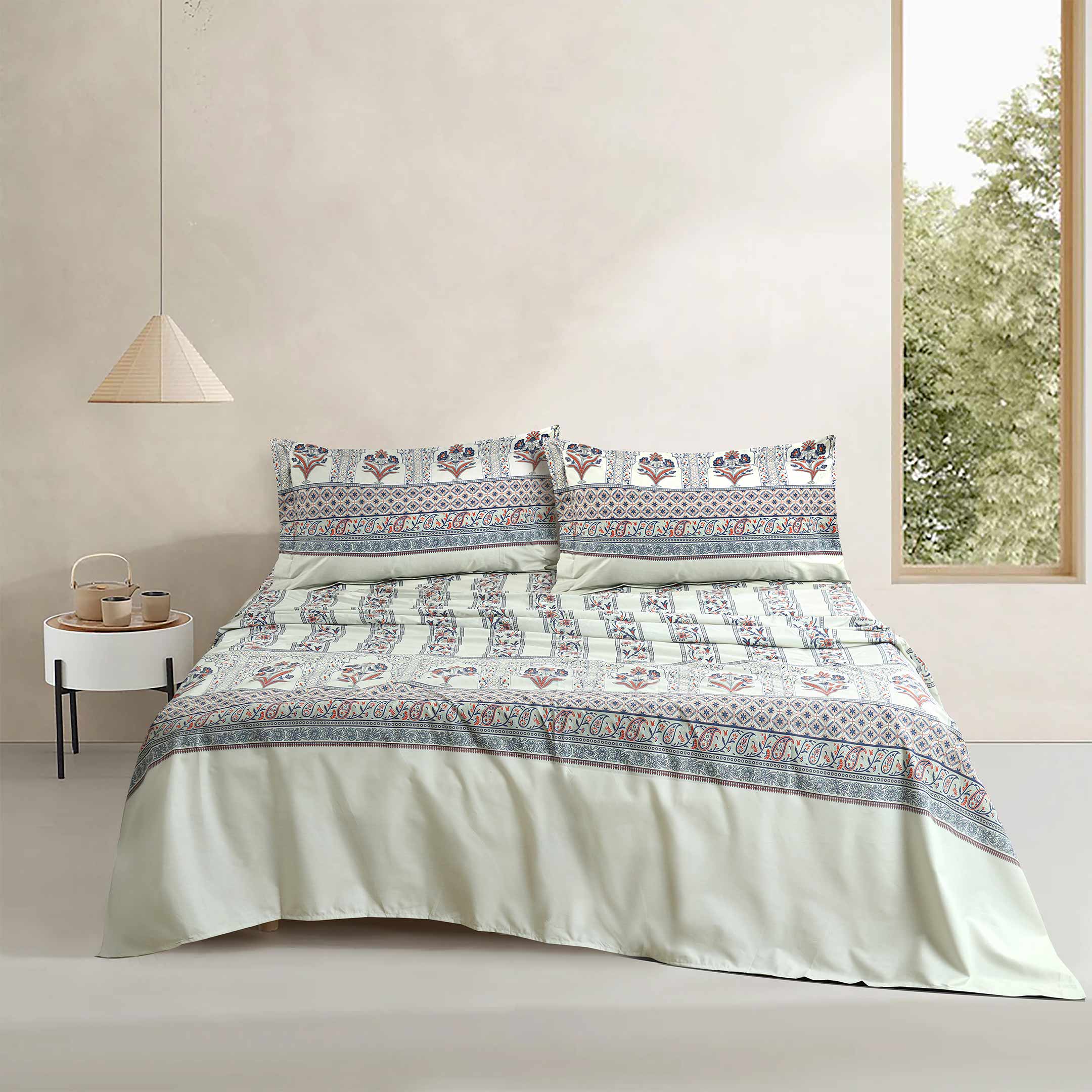 Ethnic Elegance – Heritage Print Bedsheet