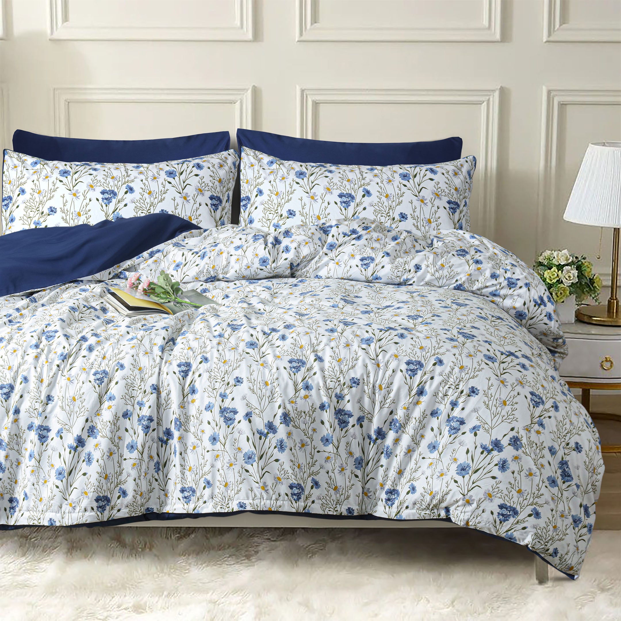 Blue Meadow Breeze Duvet Cover