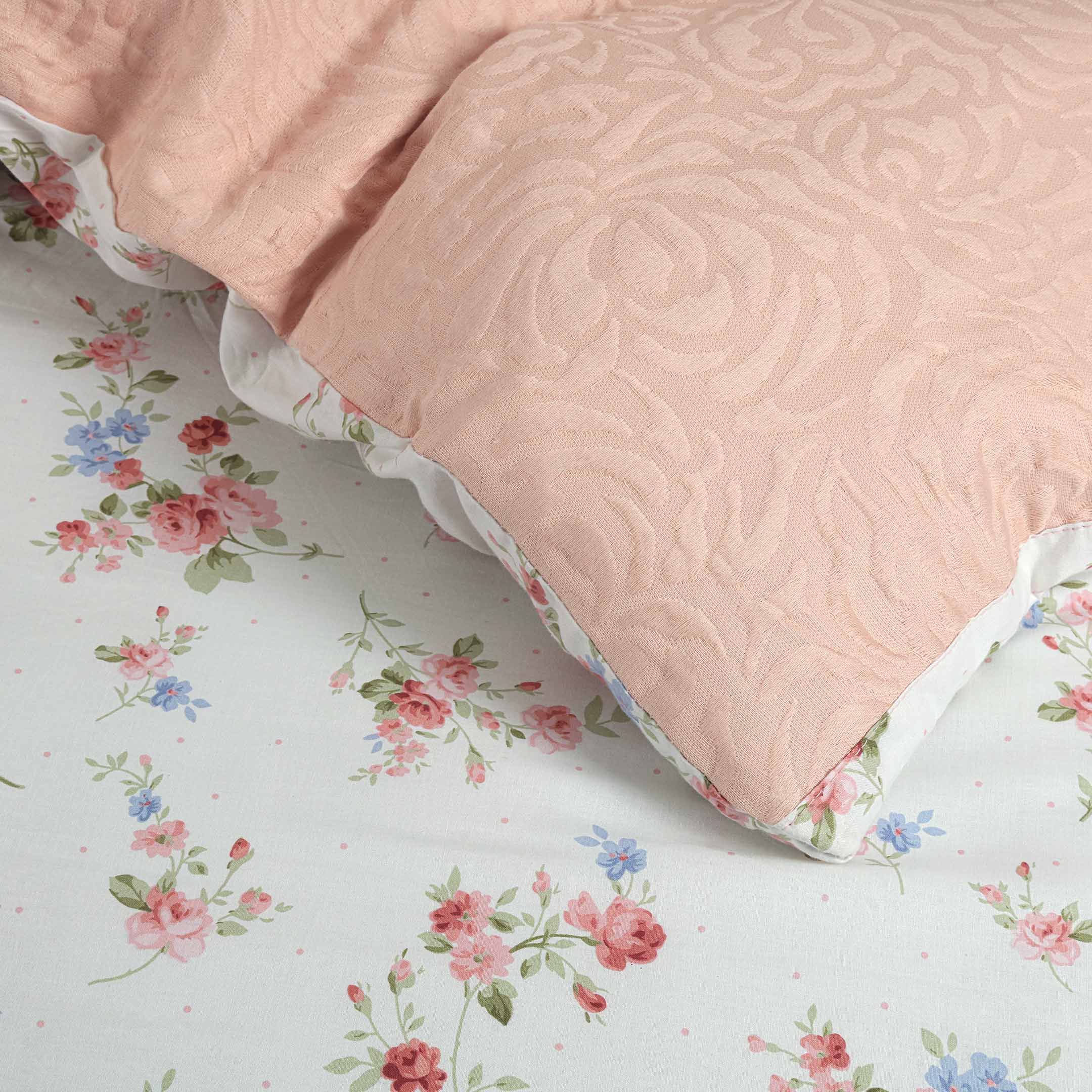 Blush Reverie Jacquard Duvet Cover Set