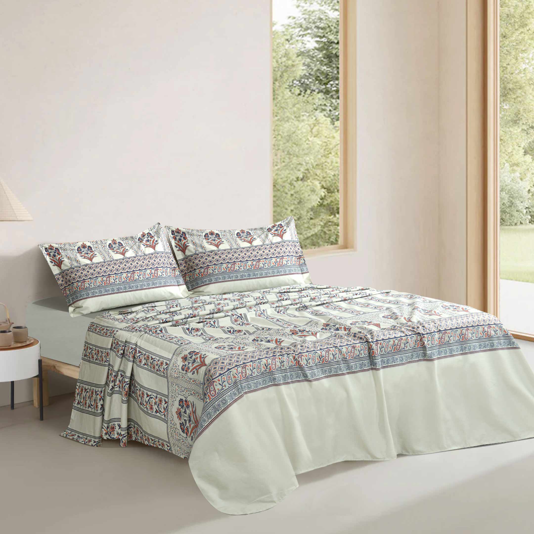 Ethnic Elegance – Heritage Print Bedsheet