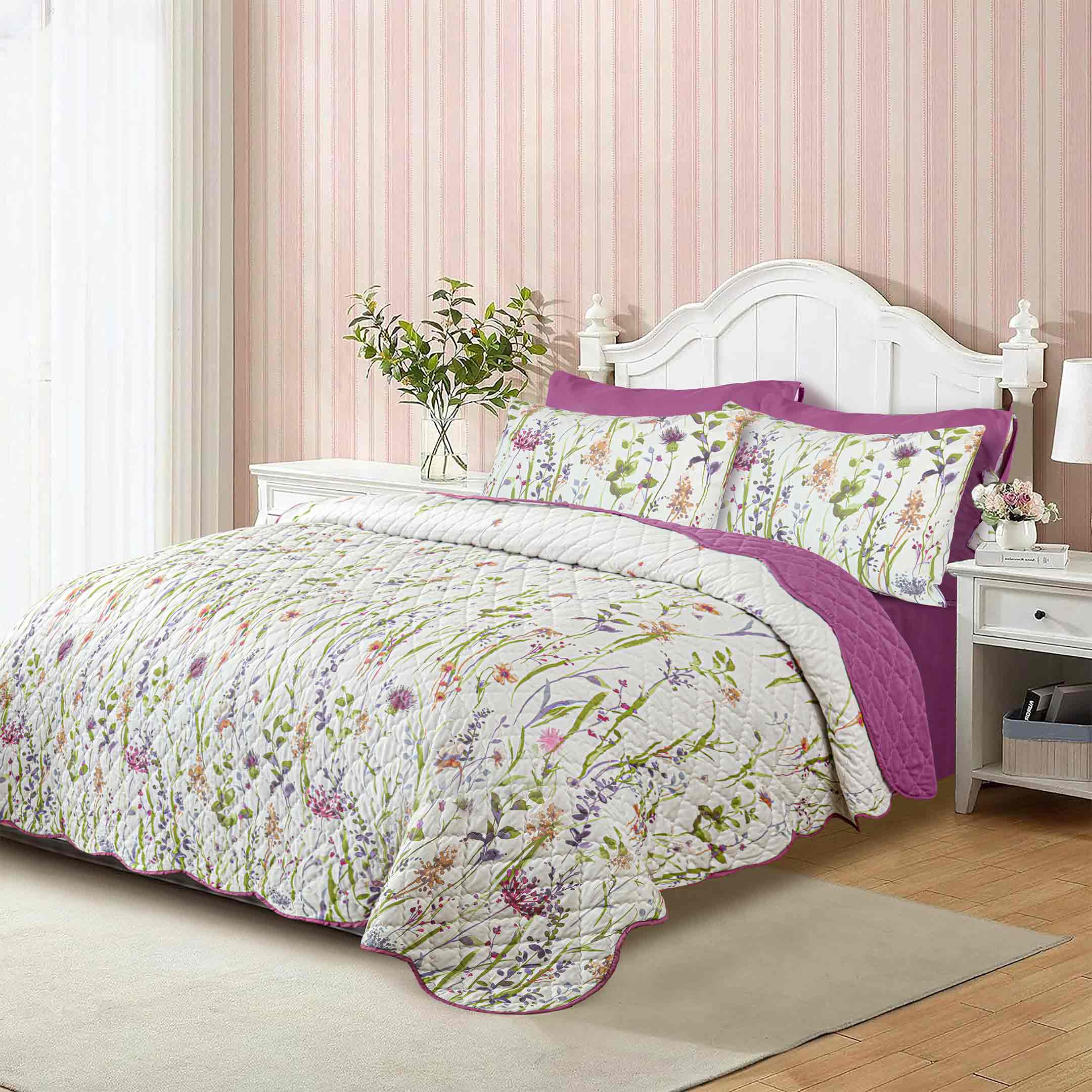 Summer Haze Watercolor Bedspread 6PCS Set