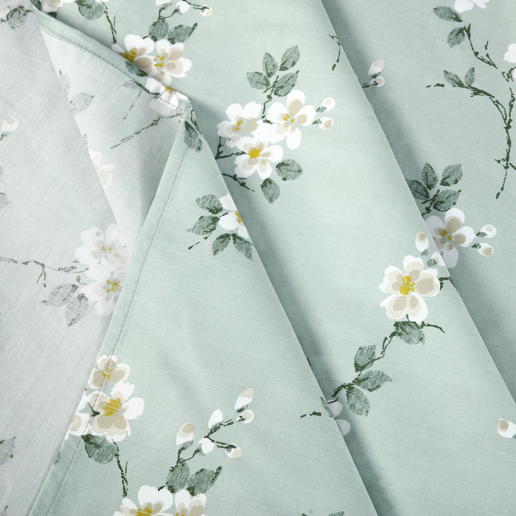 Ethereal Verdure Printed Bedsheet Set