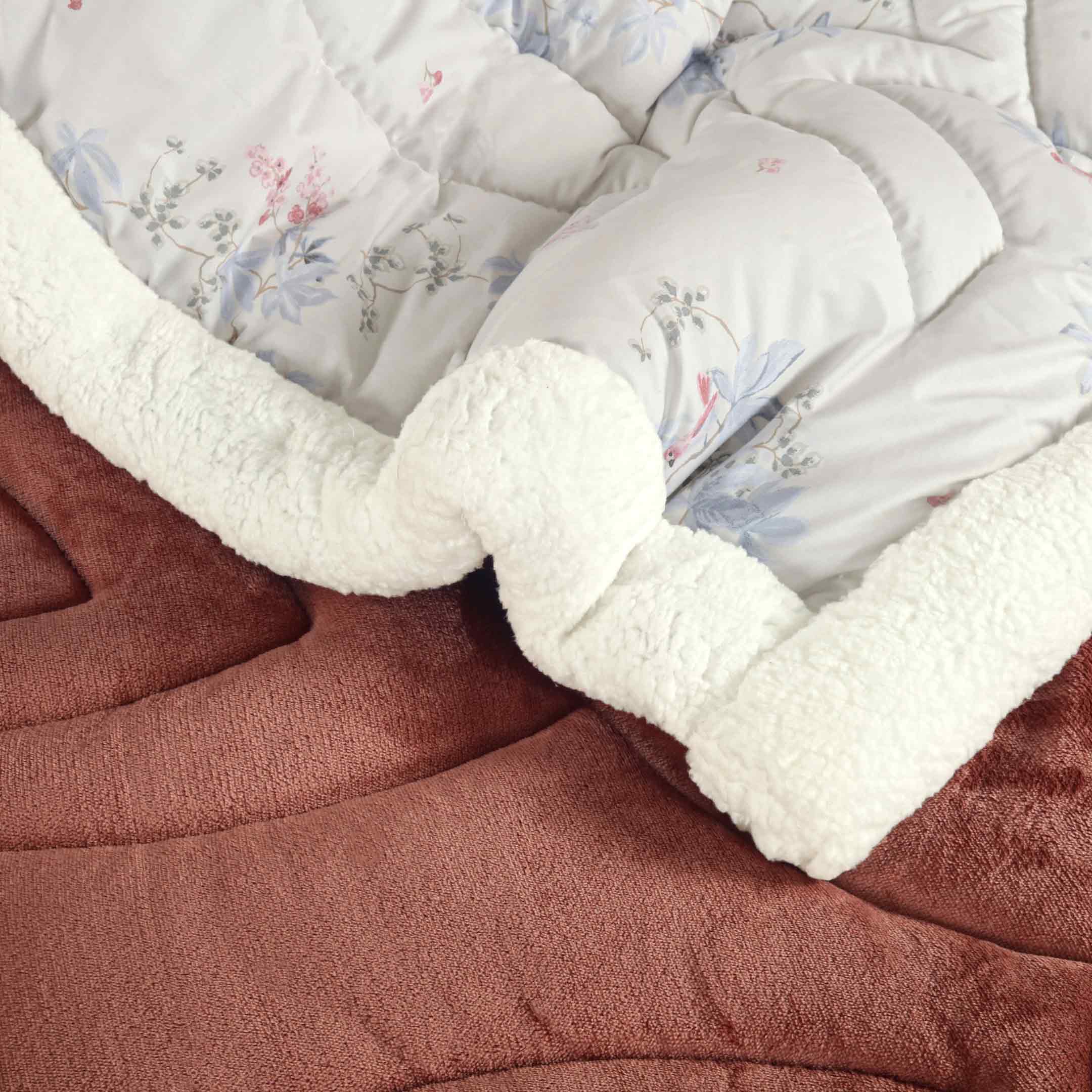 Pastel Bloom-Marshmallow Bedding 7 pcs