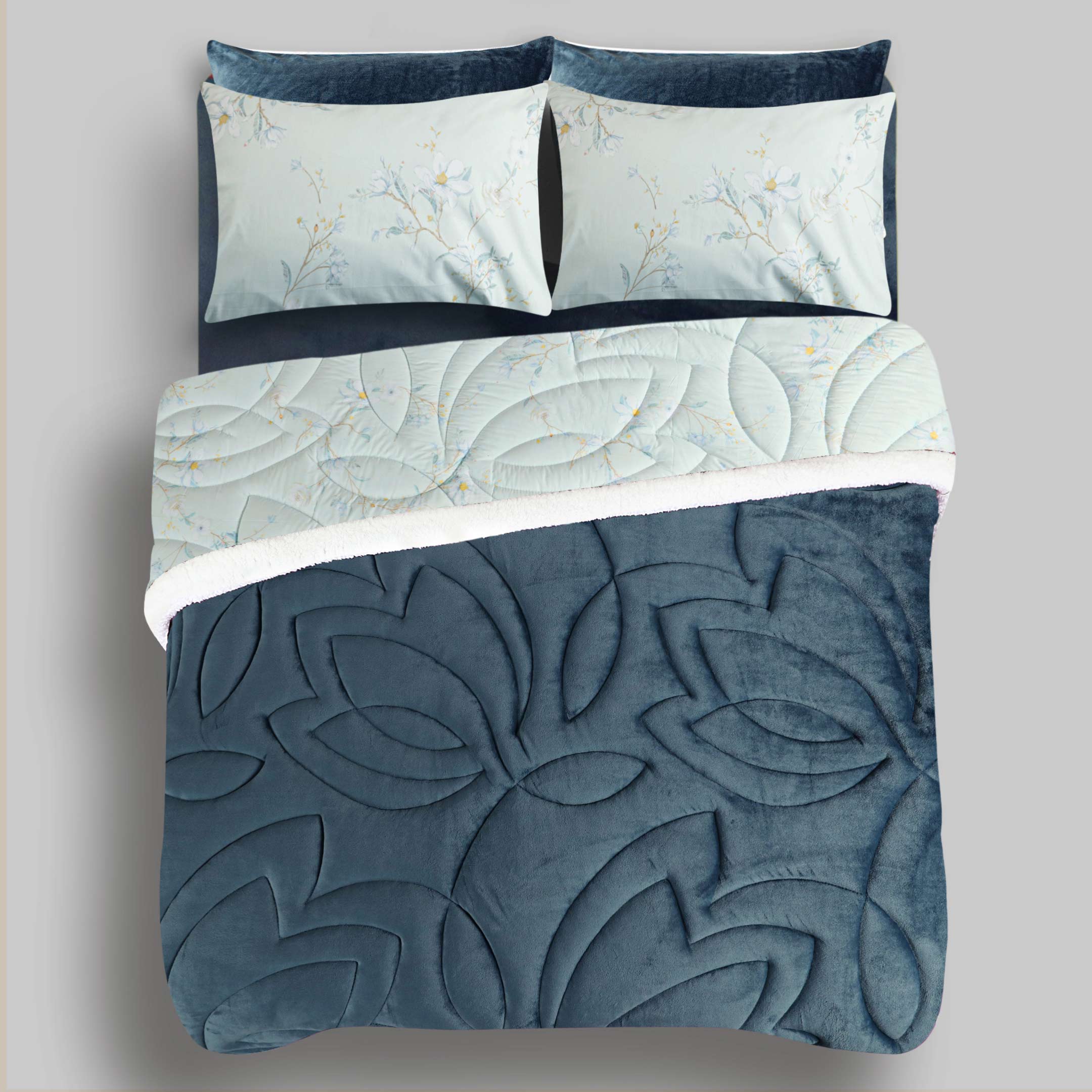 Blue Mist-Marshmallow Bedding 7 pcs