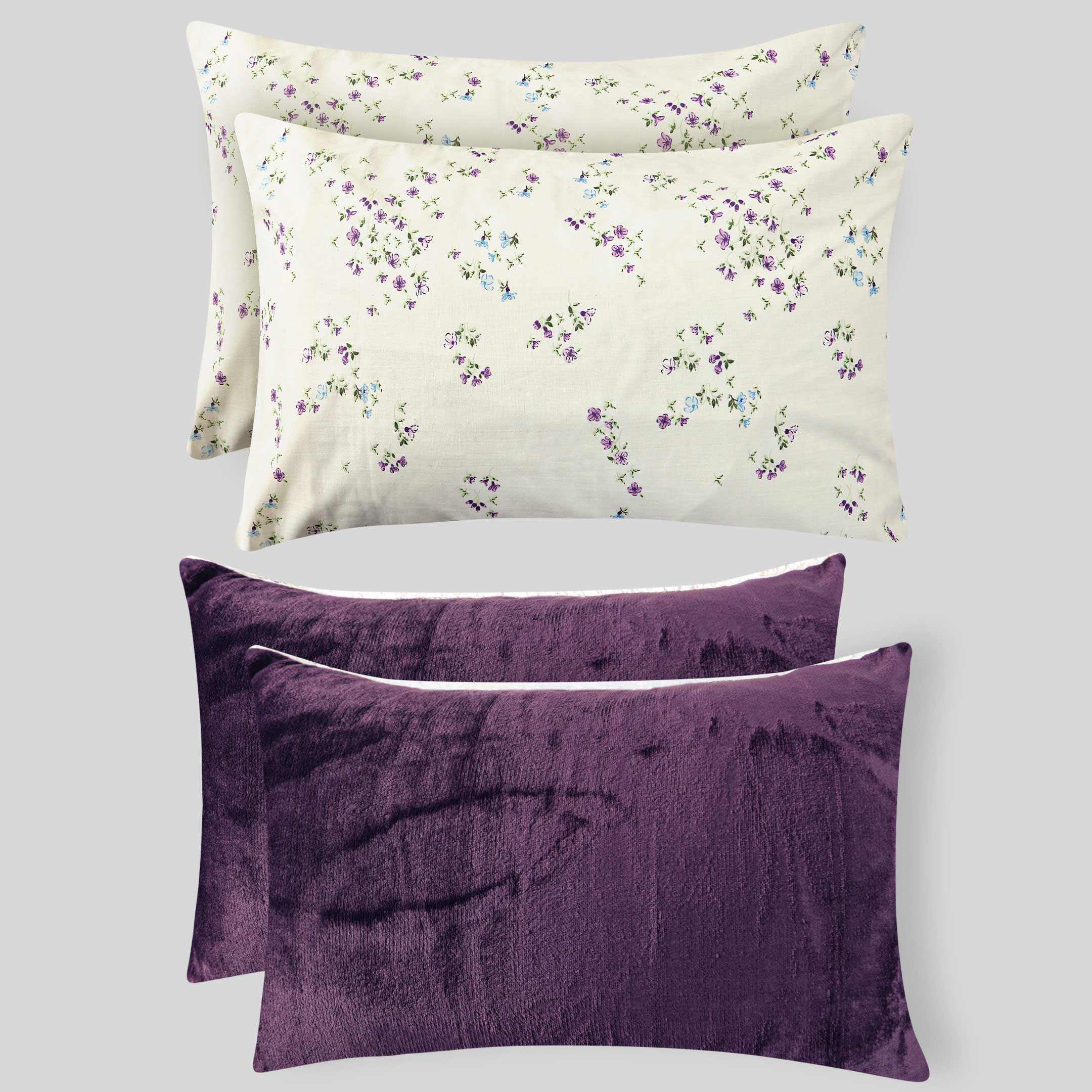 Lavender Petals-Marshmallow Bedding 7 pcs