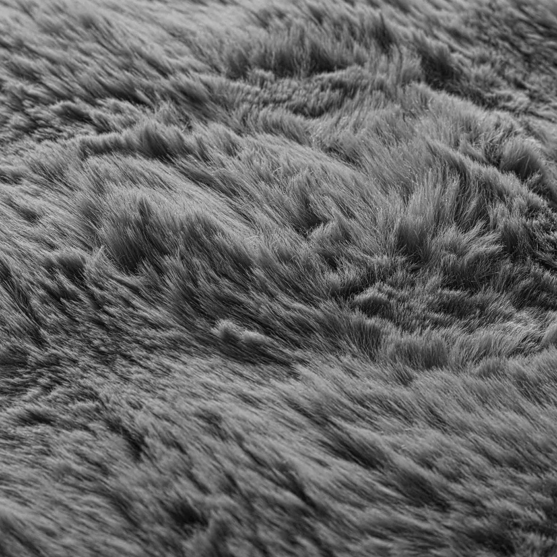 Bubble Fur Fleece Razaye Set-6 pcs Grey