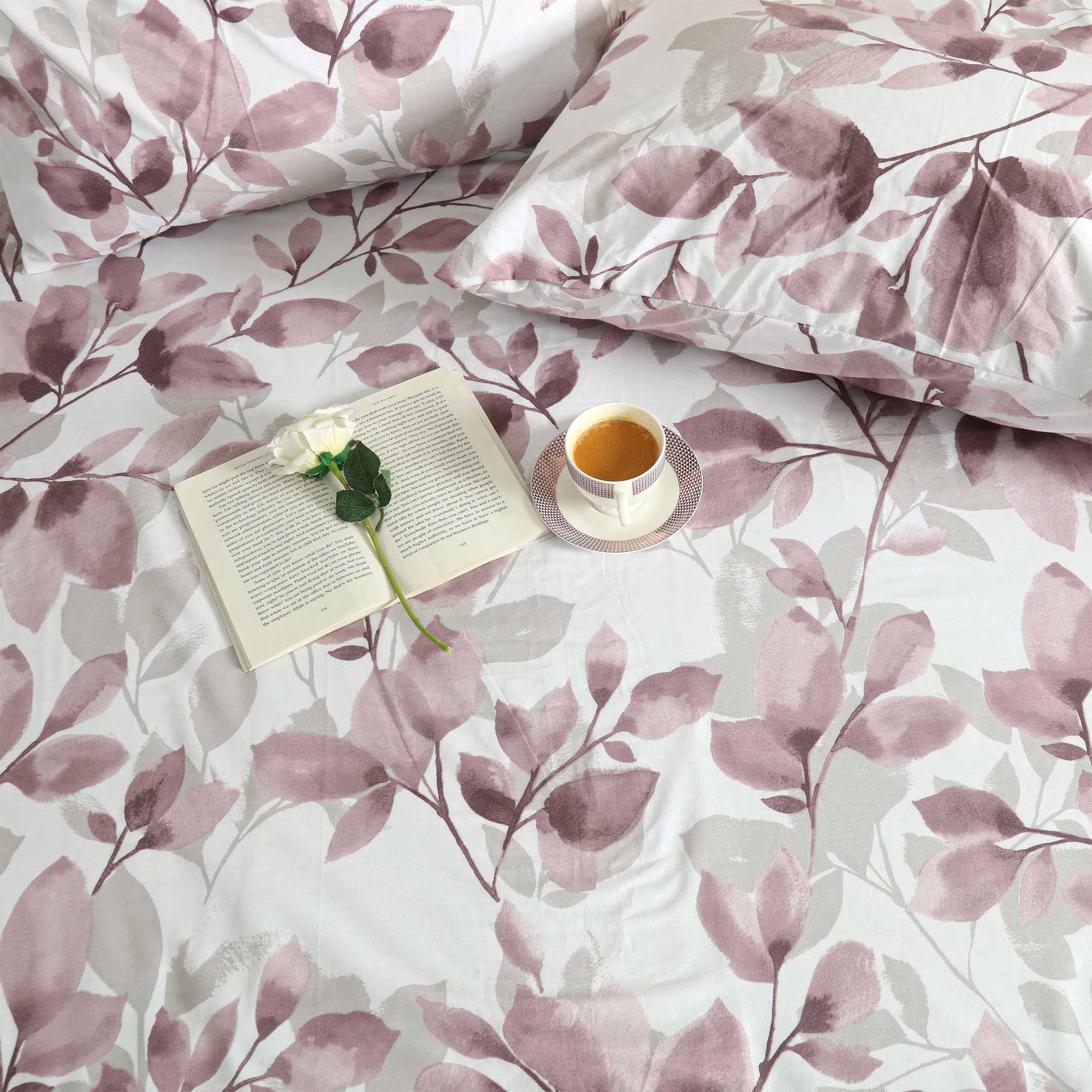 Faded Floral Scape Flat Sheet Set