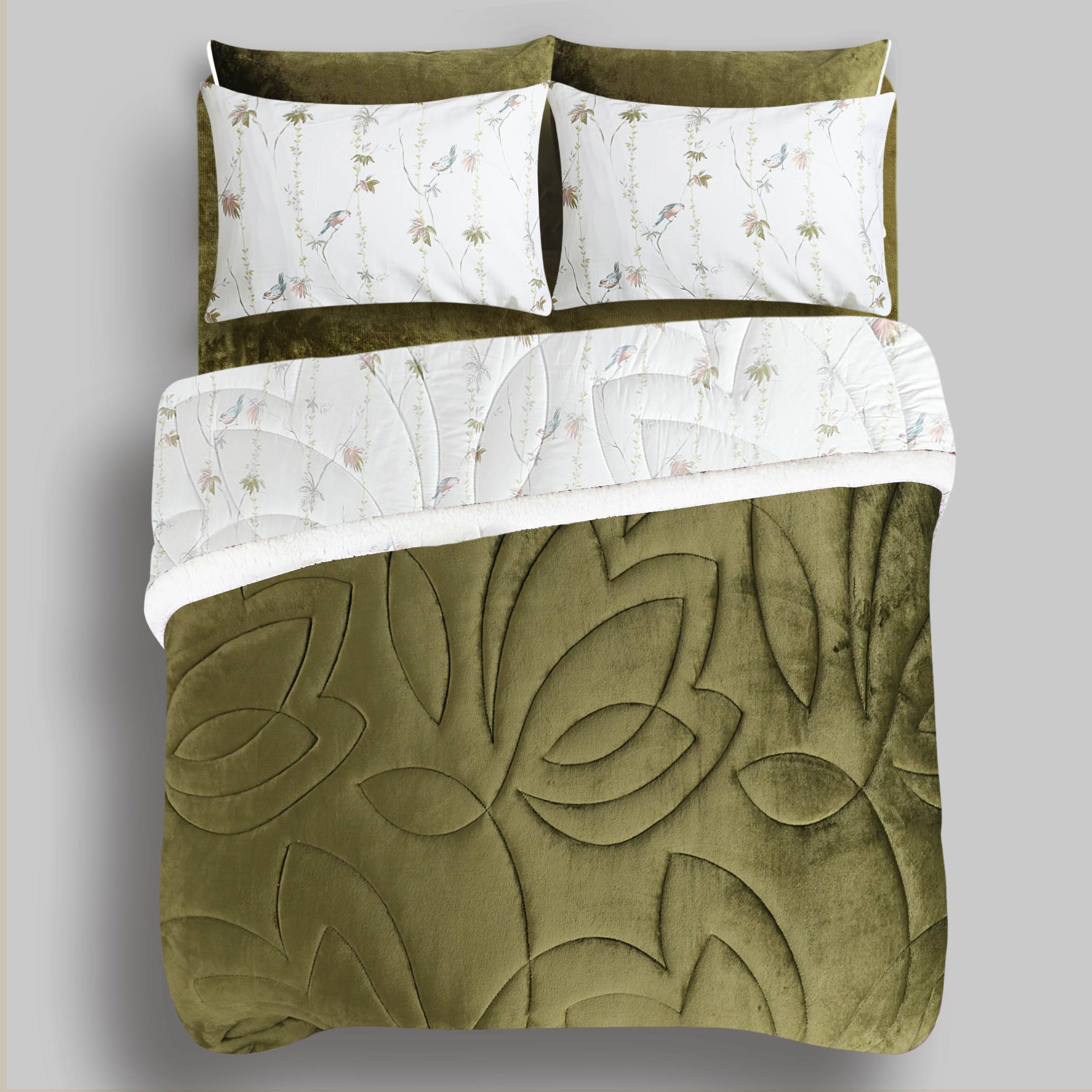 Sage Dune-Marshmallow Bedding 7 pcs