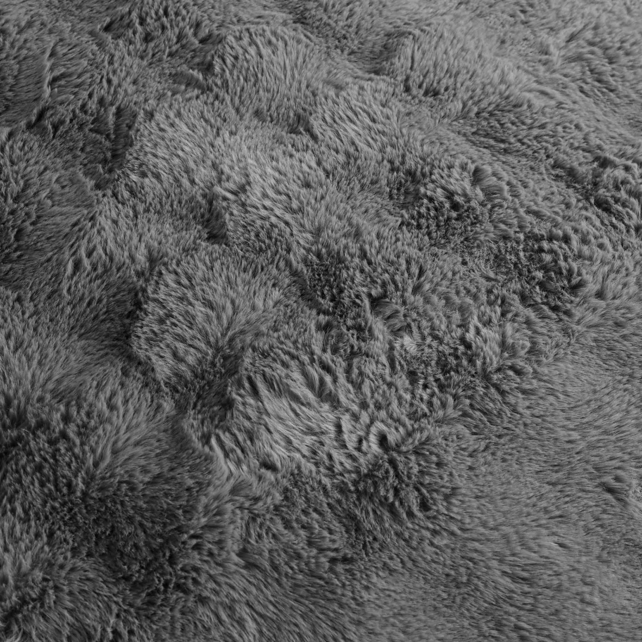 Bubble Fur Fleece Razaye Set-6 pcs Grey