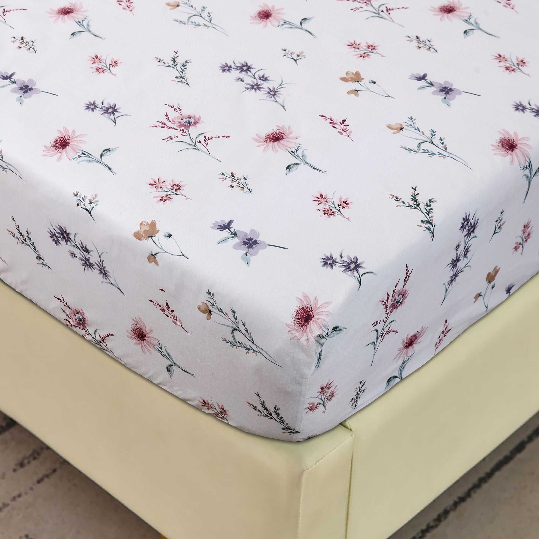 Spring Mist 3-piece Fitted Sheet Set