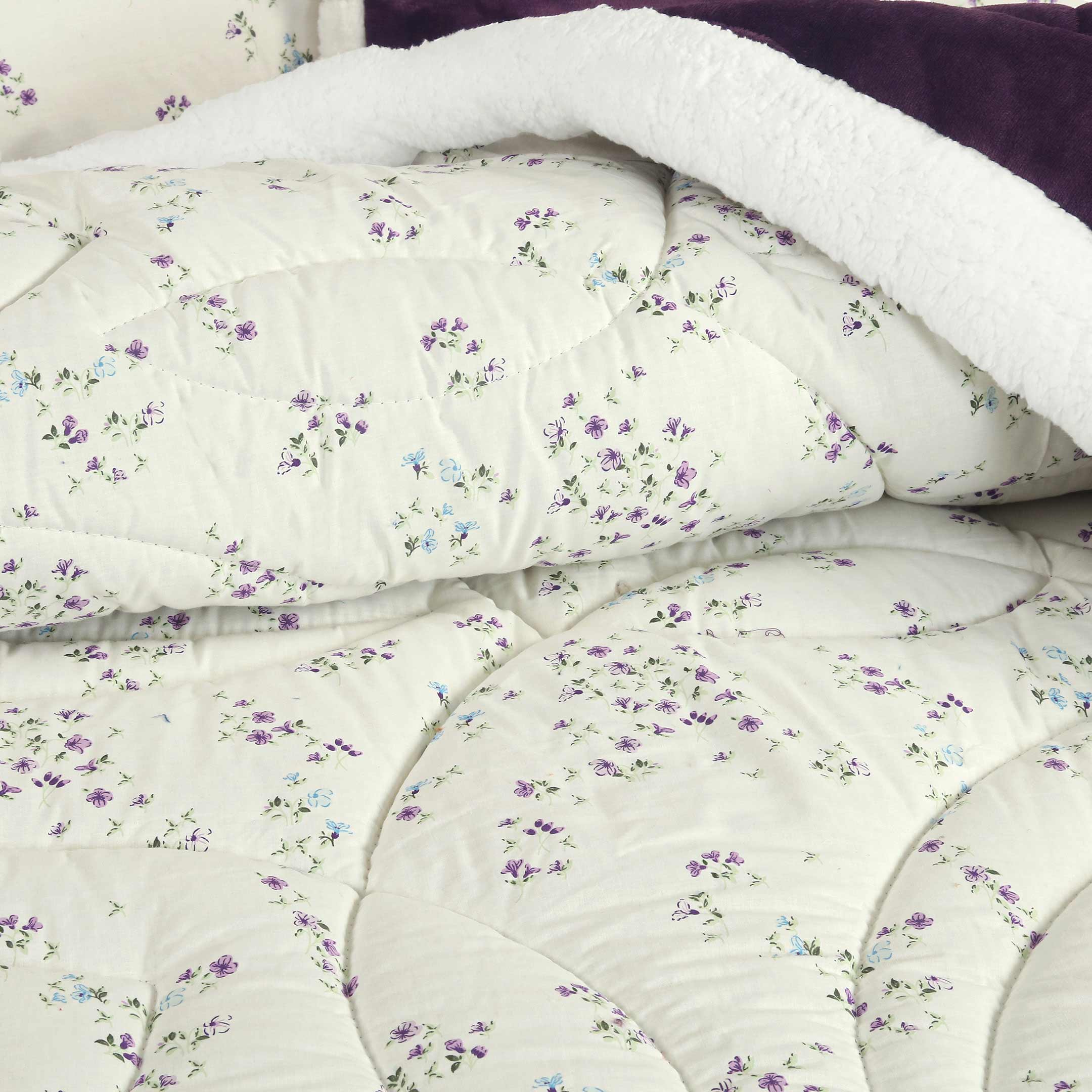 Lavender Petals-Marshmallow Bedding 7 pcs