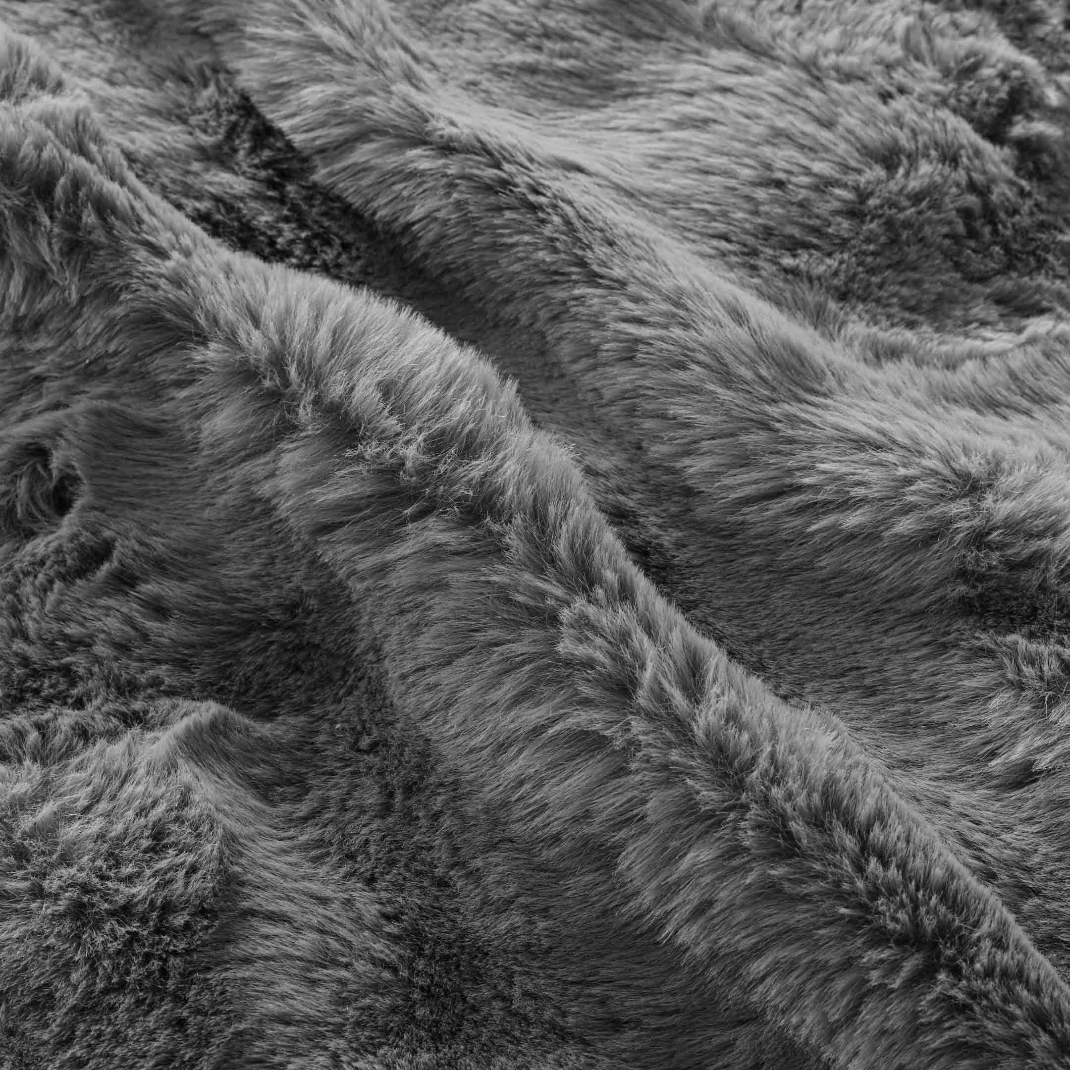 Bubble Fur Fleece Razaye Set-6 pcs Grey