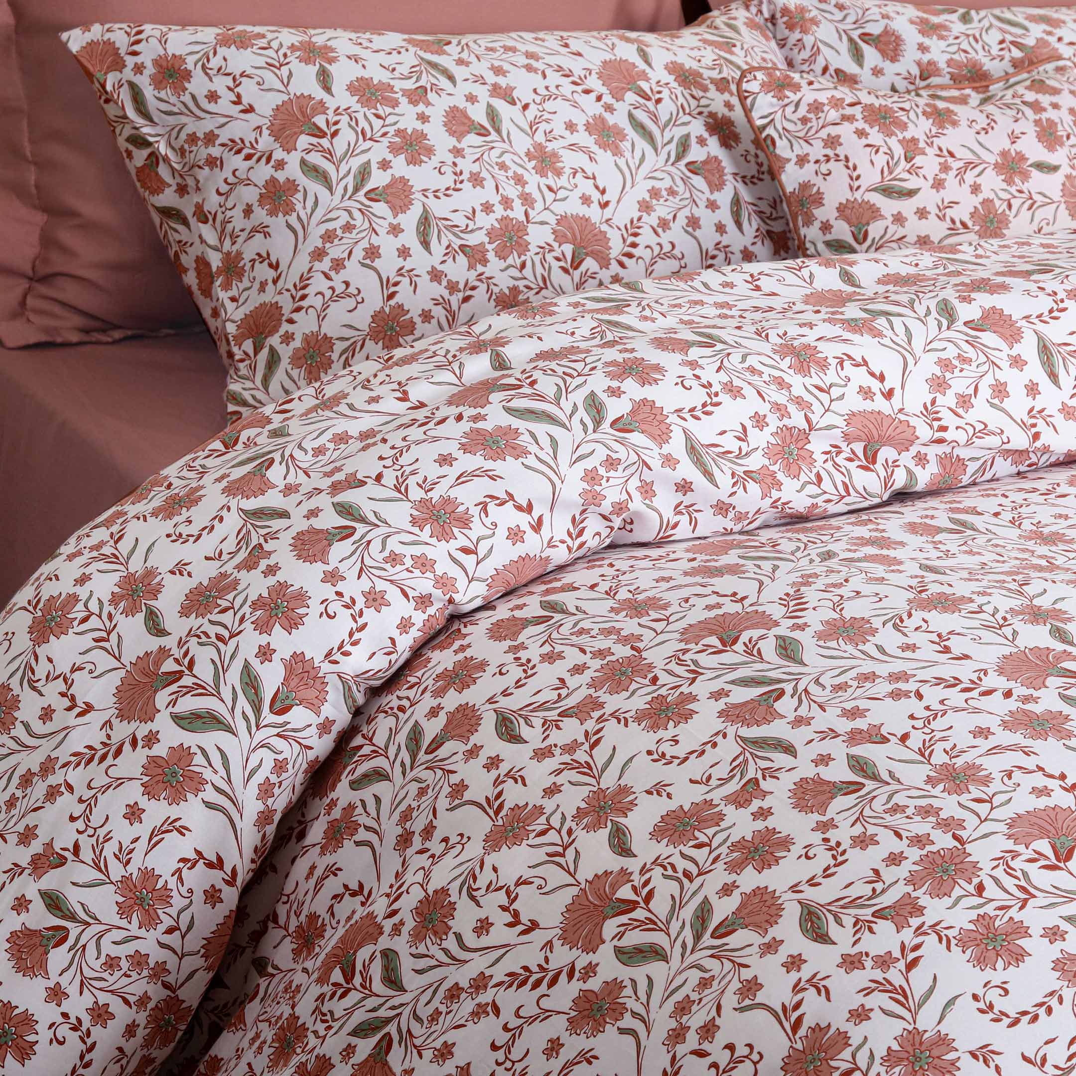 Floral Cottage Printed Summer Duvet Cover