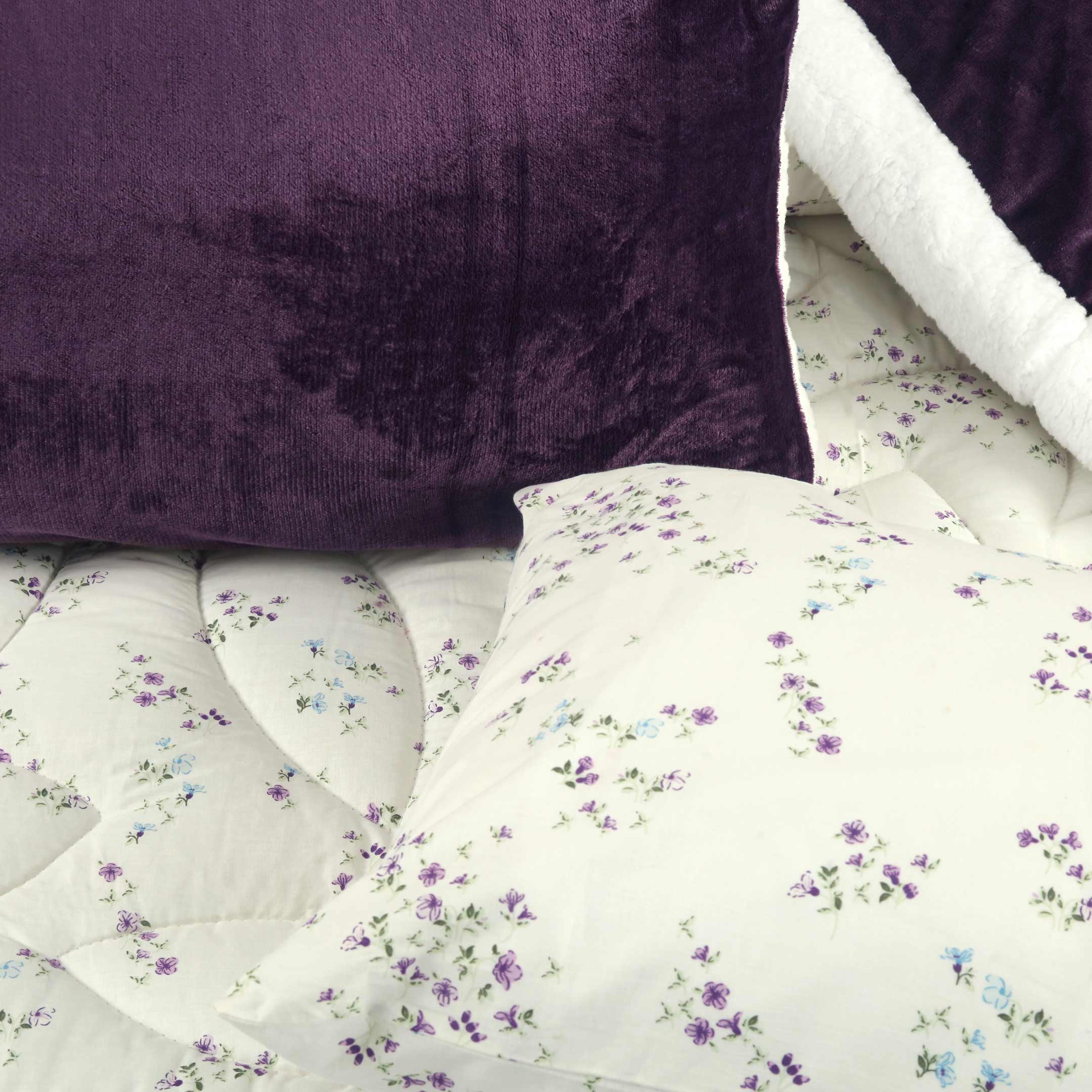 Lavender Petals-Marshmallow Bedding 7 pcs