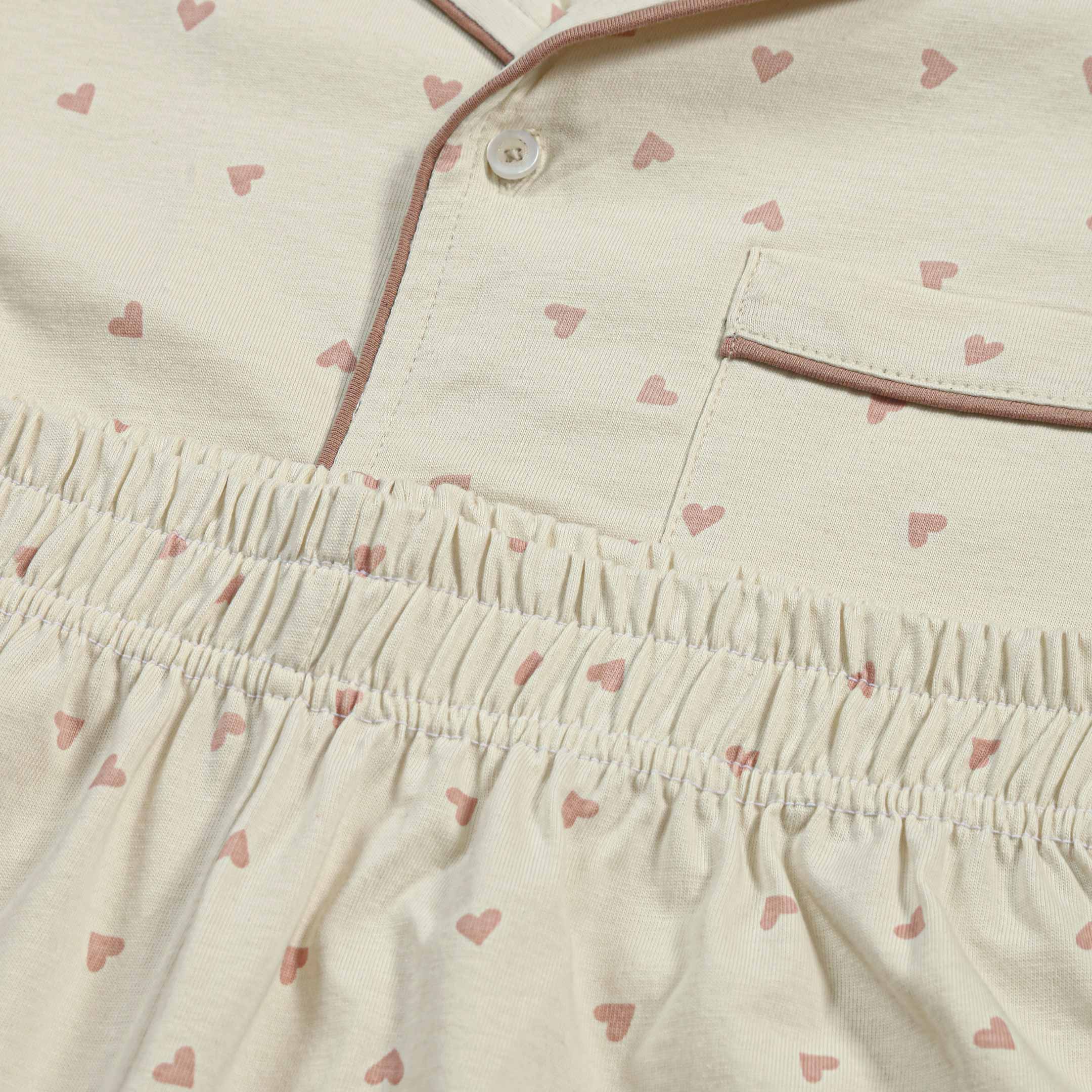 Heart Printed Loungewear-2pc Set