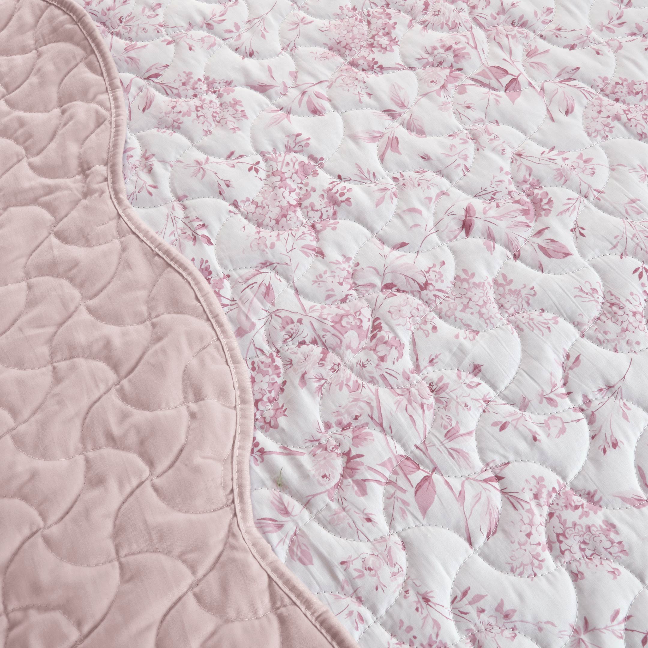 Rose Blush Luxe Printed Summer Bedspread 6PCS Set