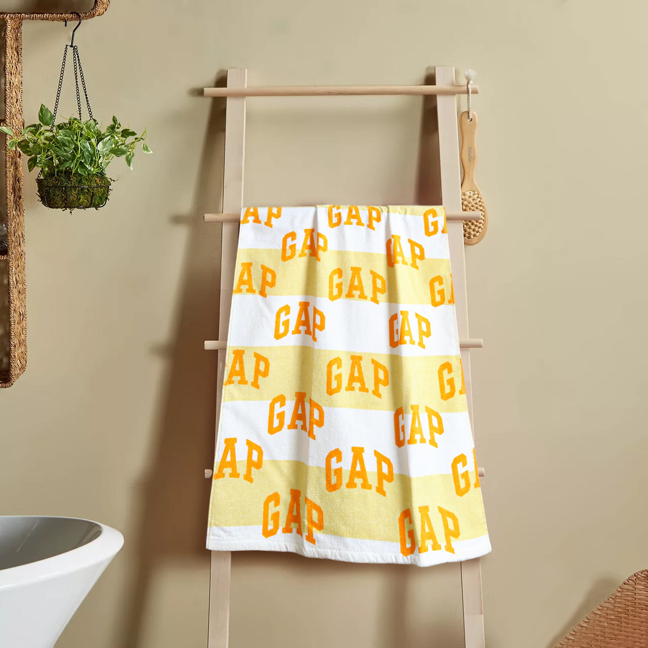 Premium Quality Yellow Stripe Gym & Bath Towels