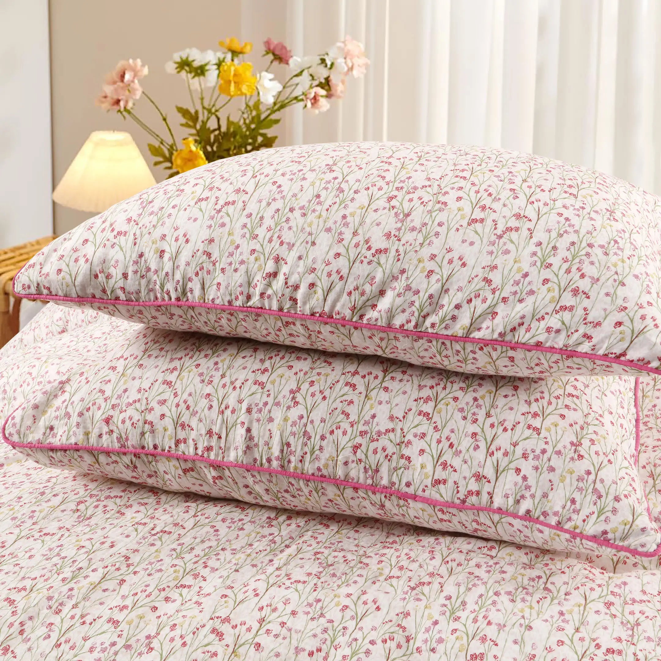 Floral Muslin Duvet Cover