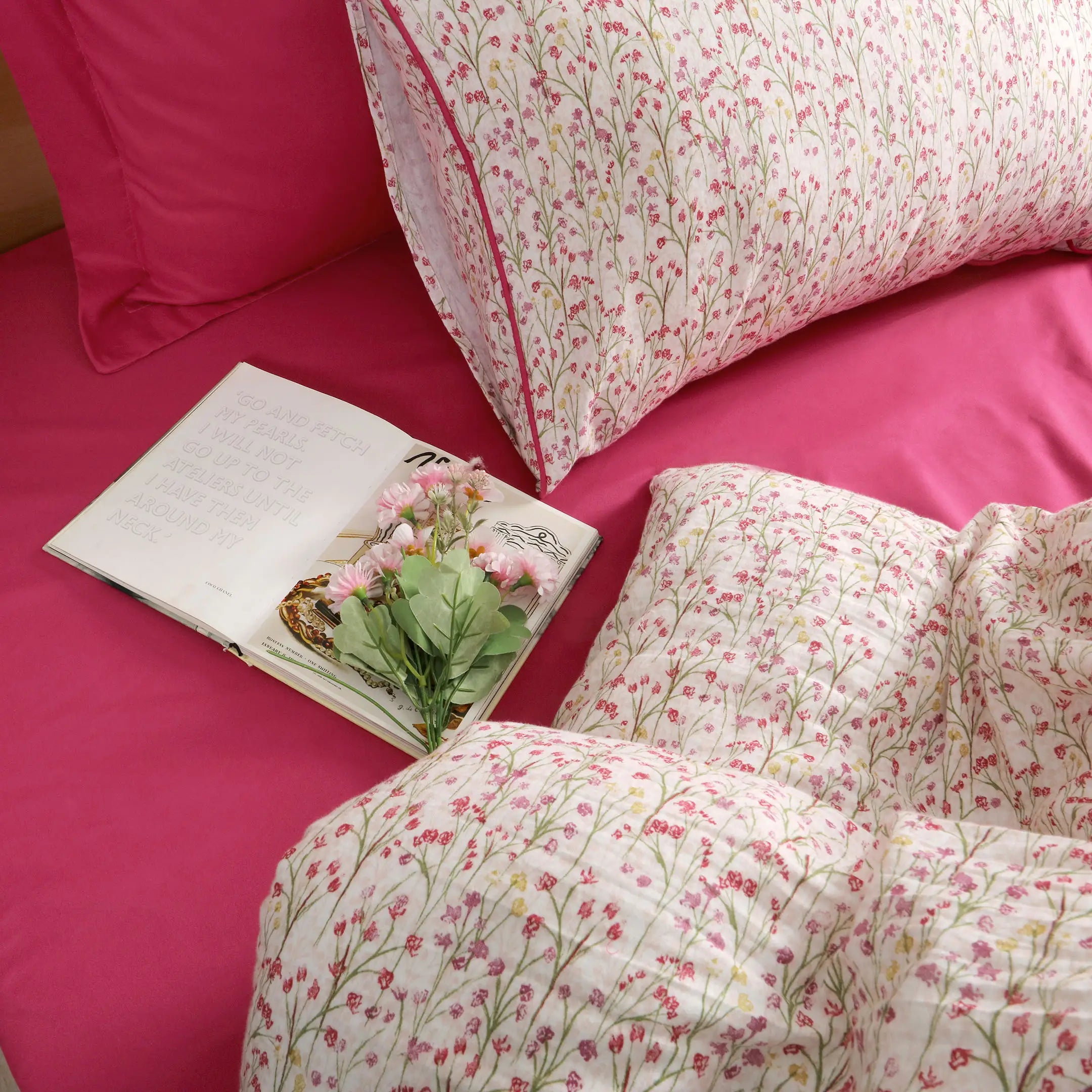 Floral Muslin Duvet Cover
