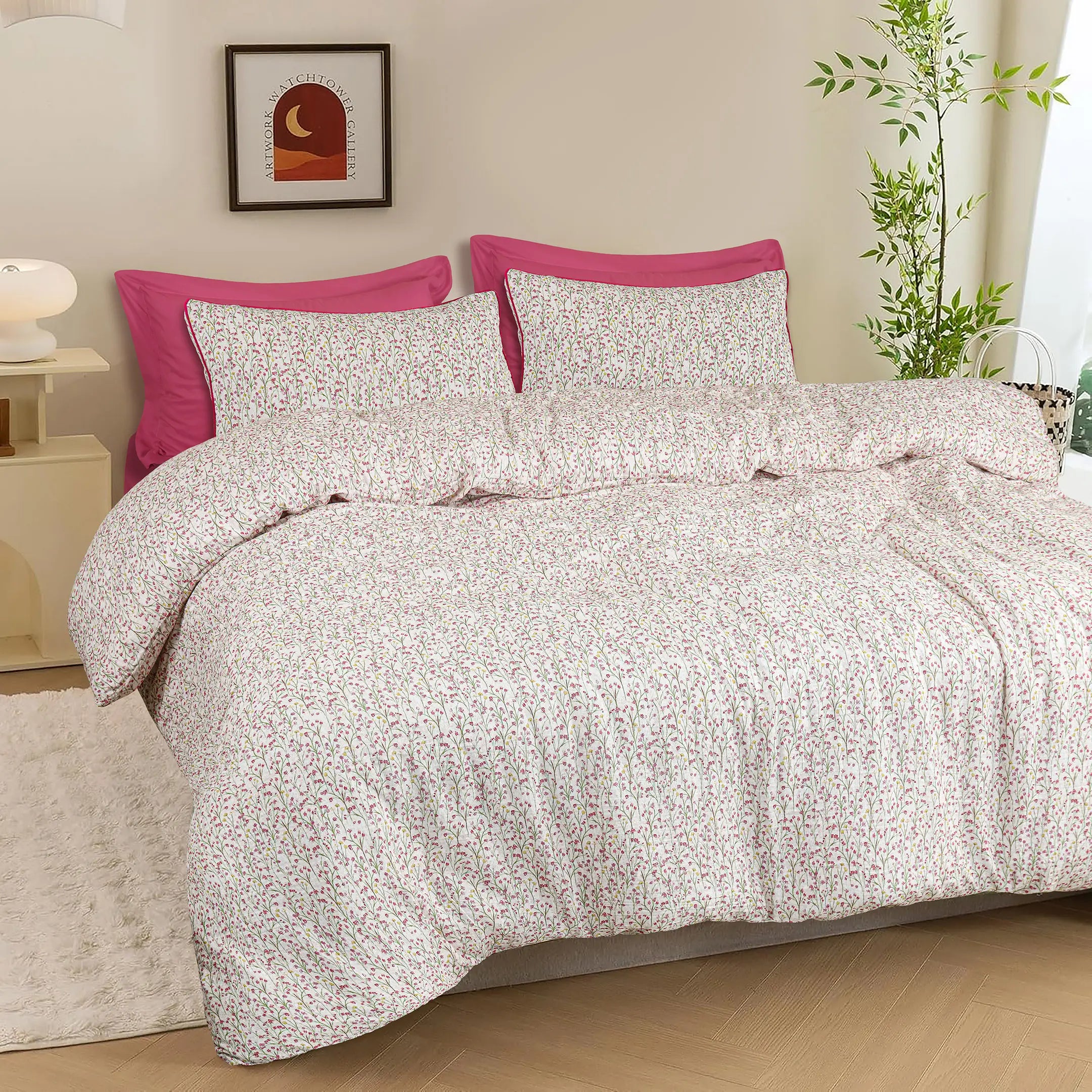 Floral Muslin Duvet Cover