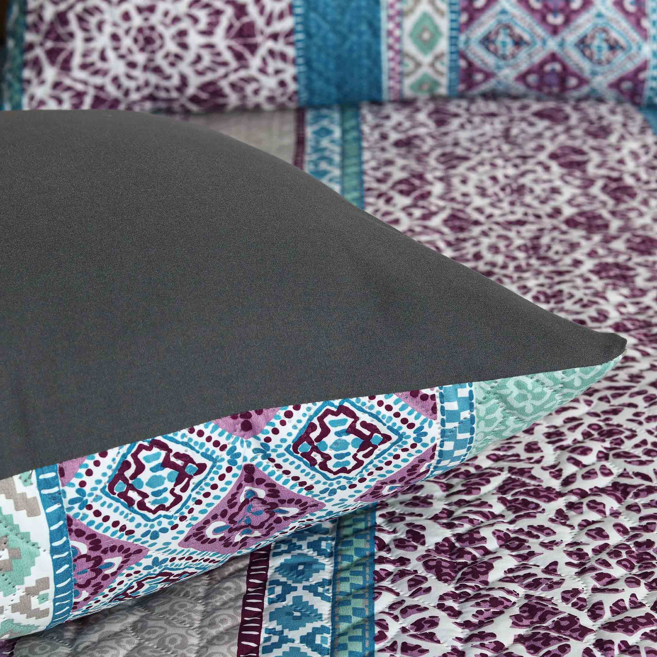 Geometric Stripes Bedspread 6 pcs Set