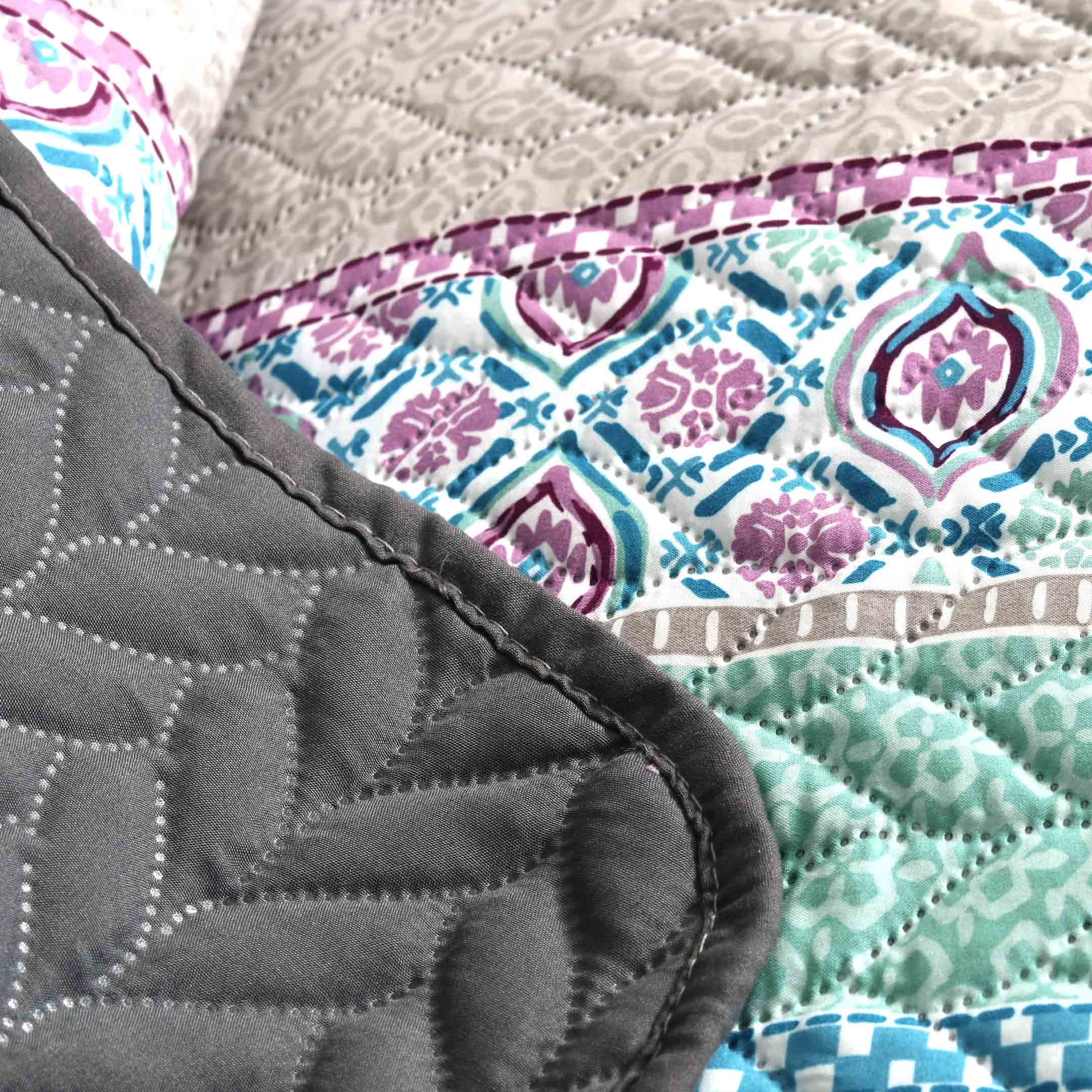 Geometric Stripes Bedspread 6 pcs Set