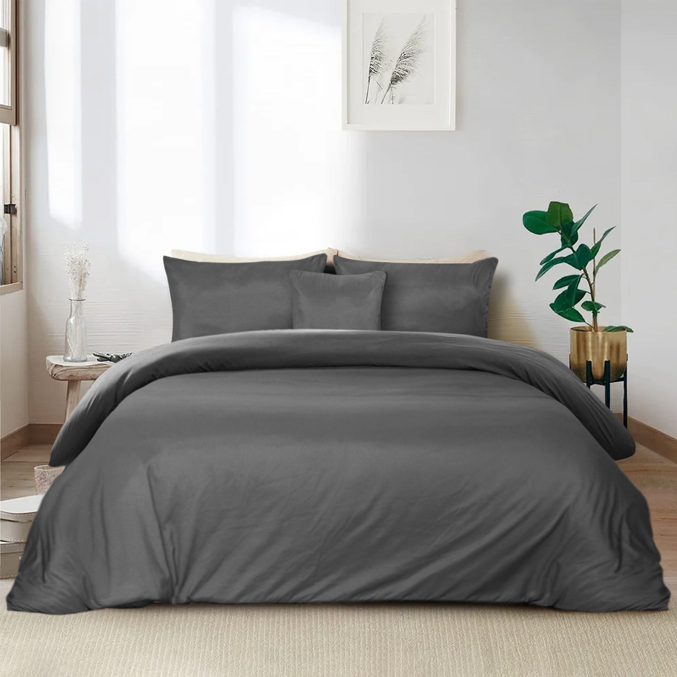 Premium Quality Duvet Cover Set Grey