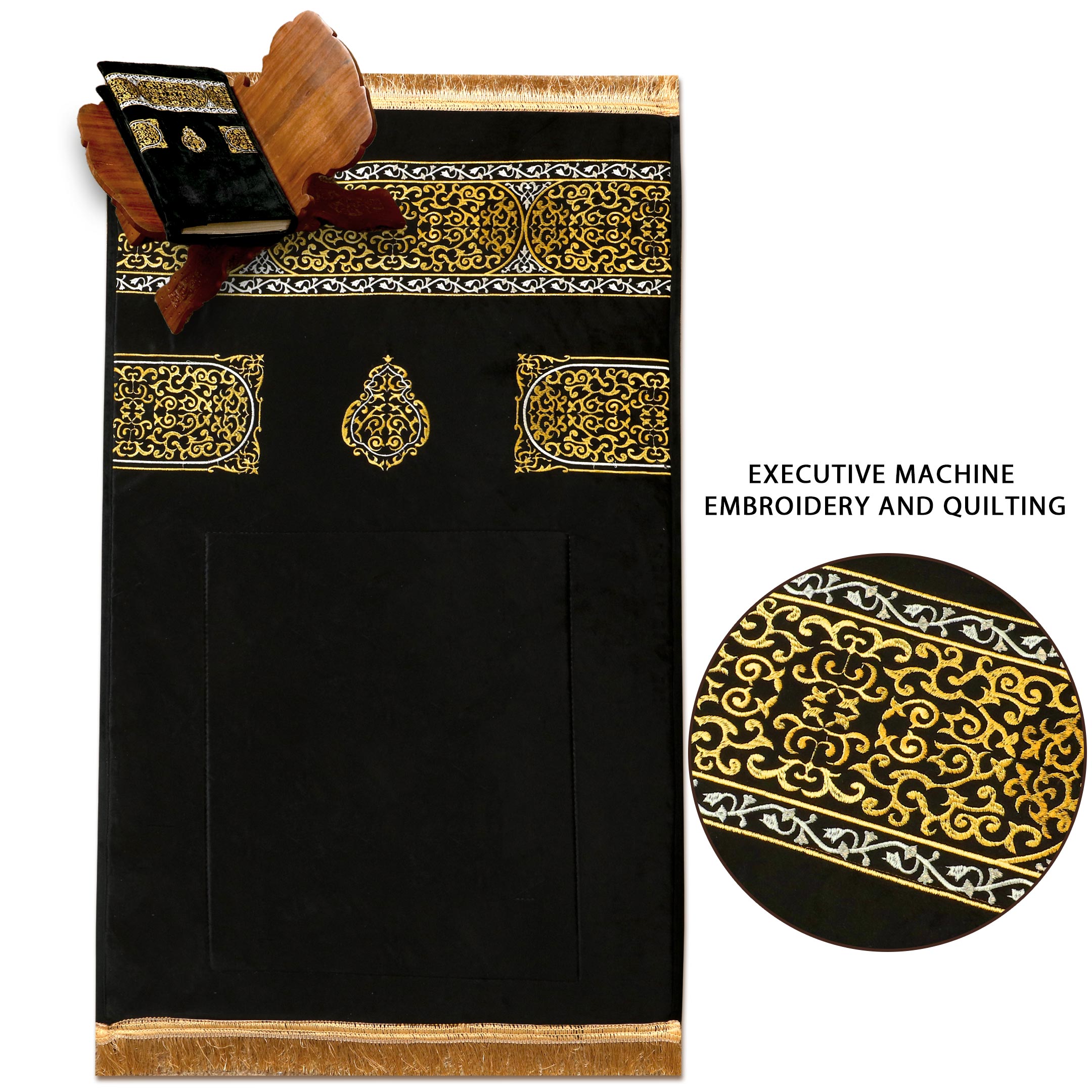 Kiswa Embroidered Luxury Padded Prayermat