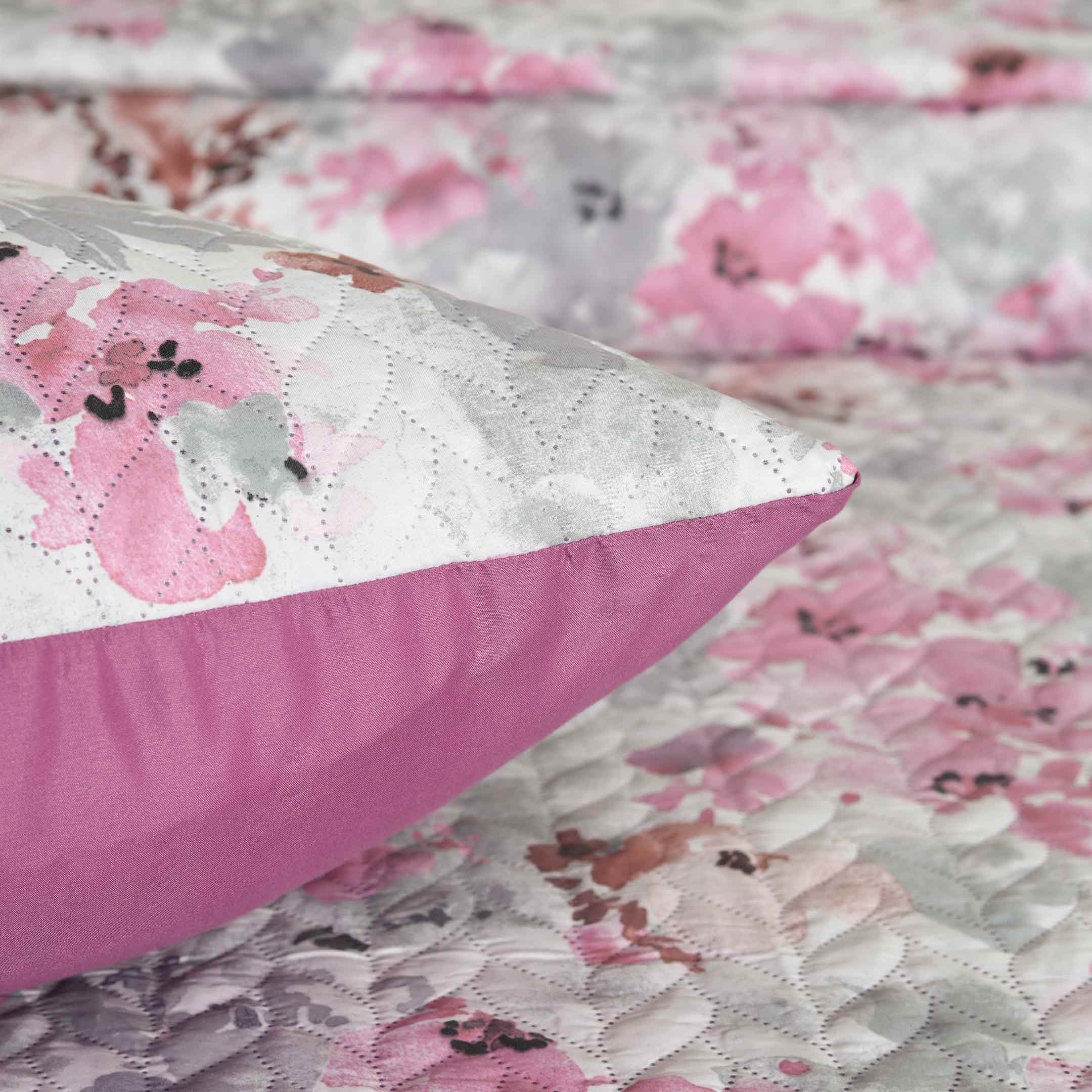 Lilac Peonies Bedspread 6 pcs Set