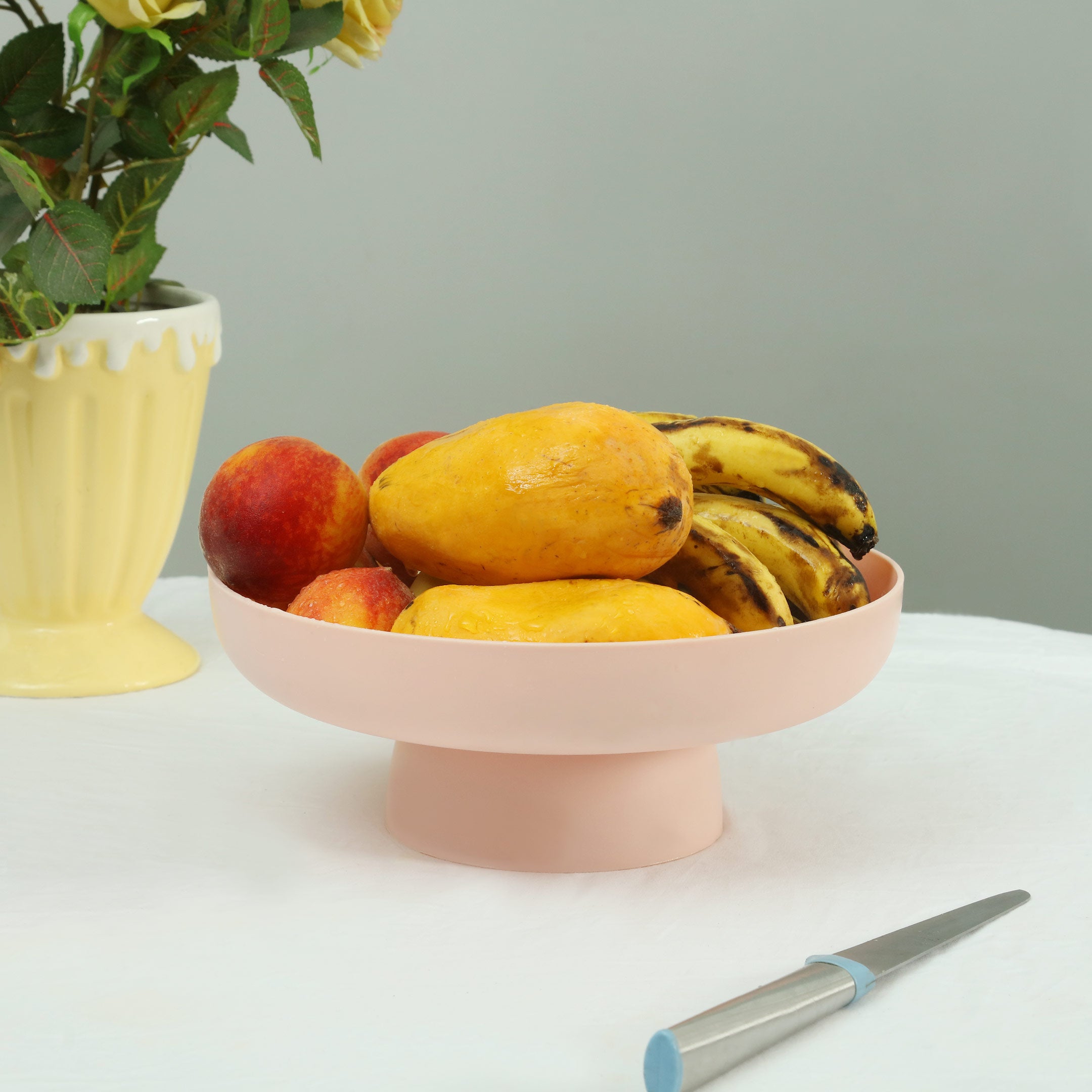 Macaron Color Fruit Drain Tray With Detachable Base