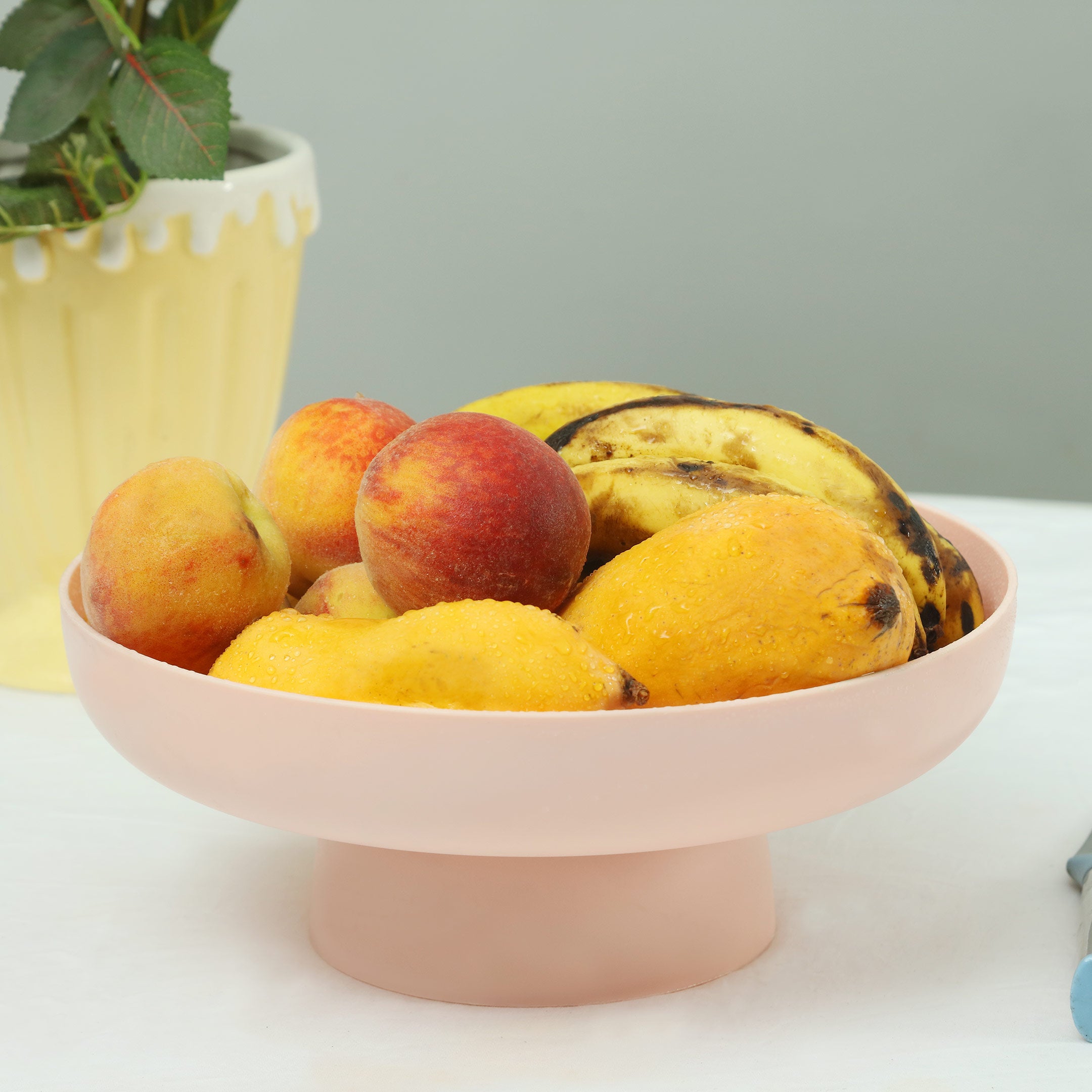 Macaron Color Fruit Drain Tray With Detachable Base