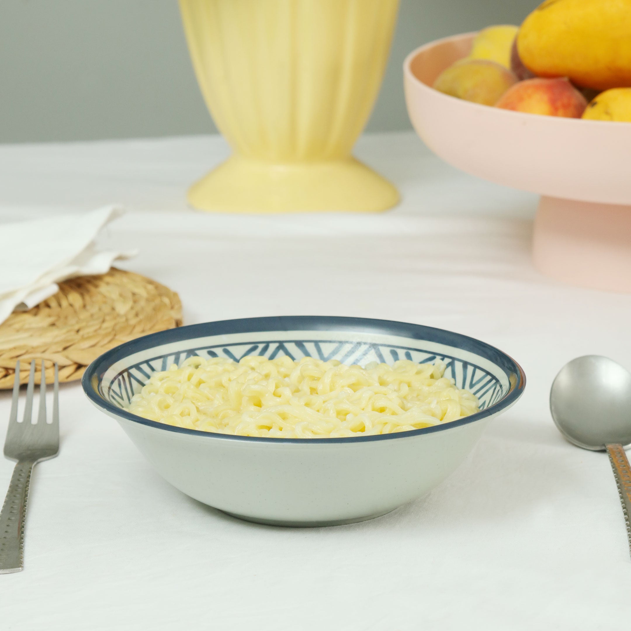 Melamine Greek Pattern (7 inches) Serving Bowl