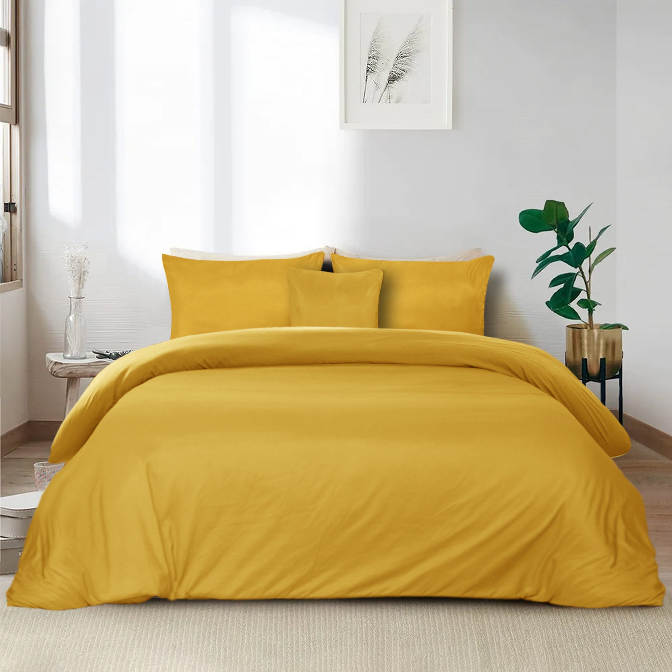 Premium Quality Duvet Cover Set Musturd