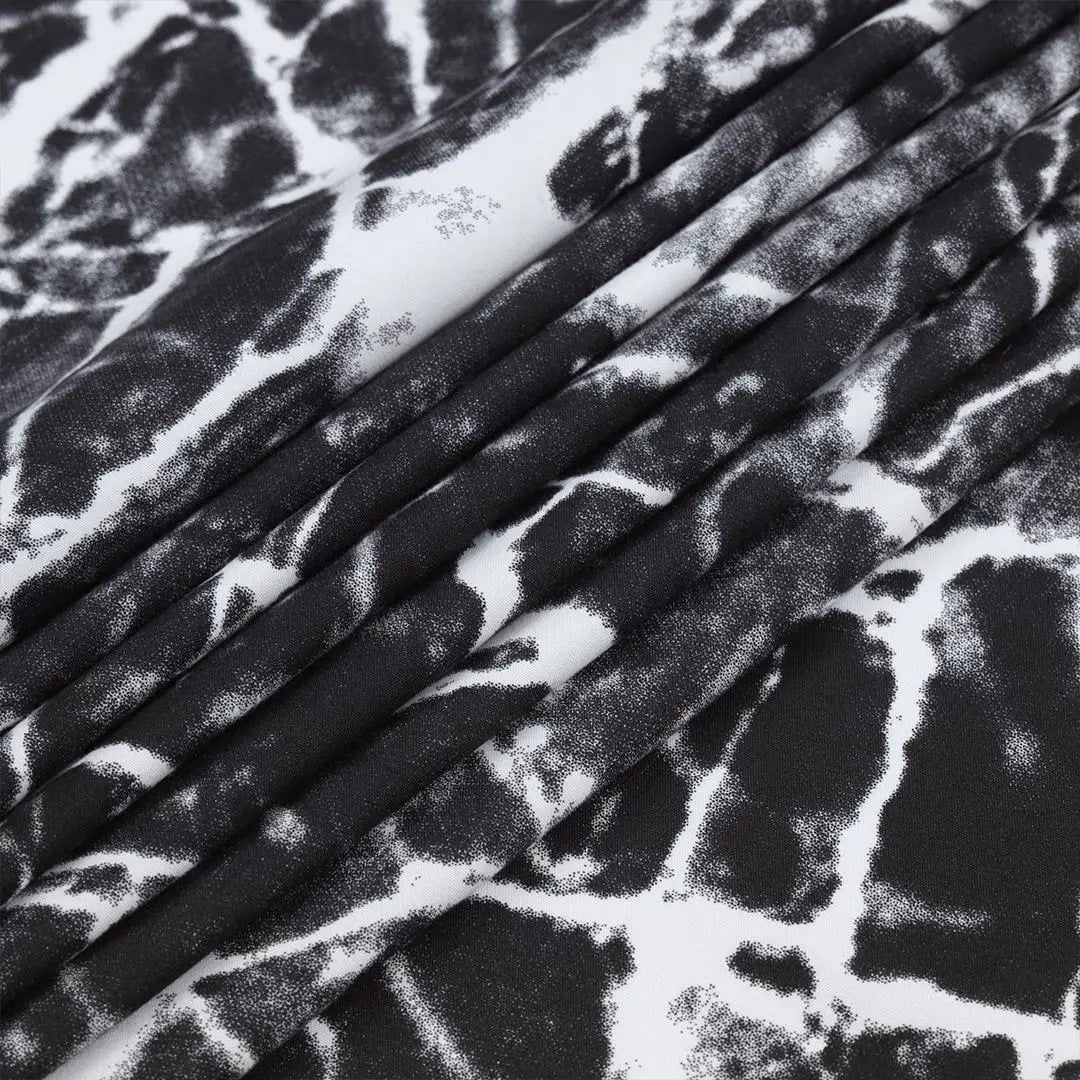 Nero Marquina Marble Design Microfiber Duvet Cover Set