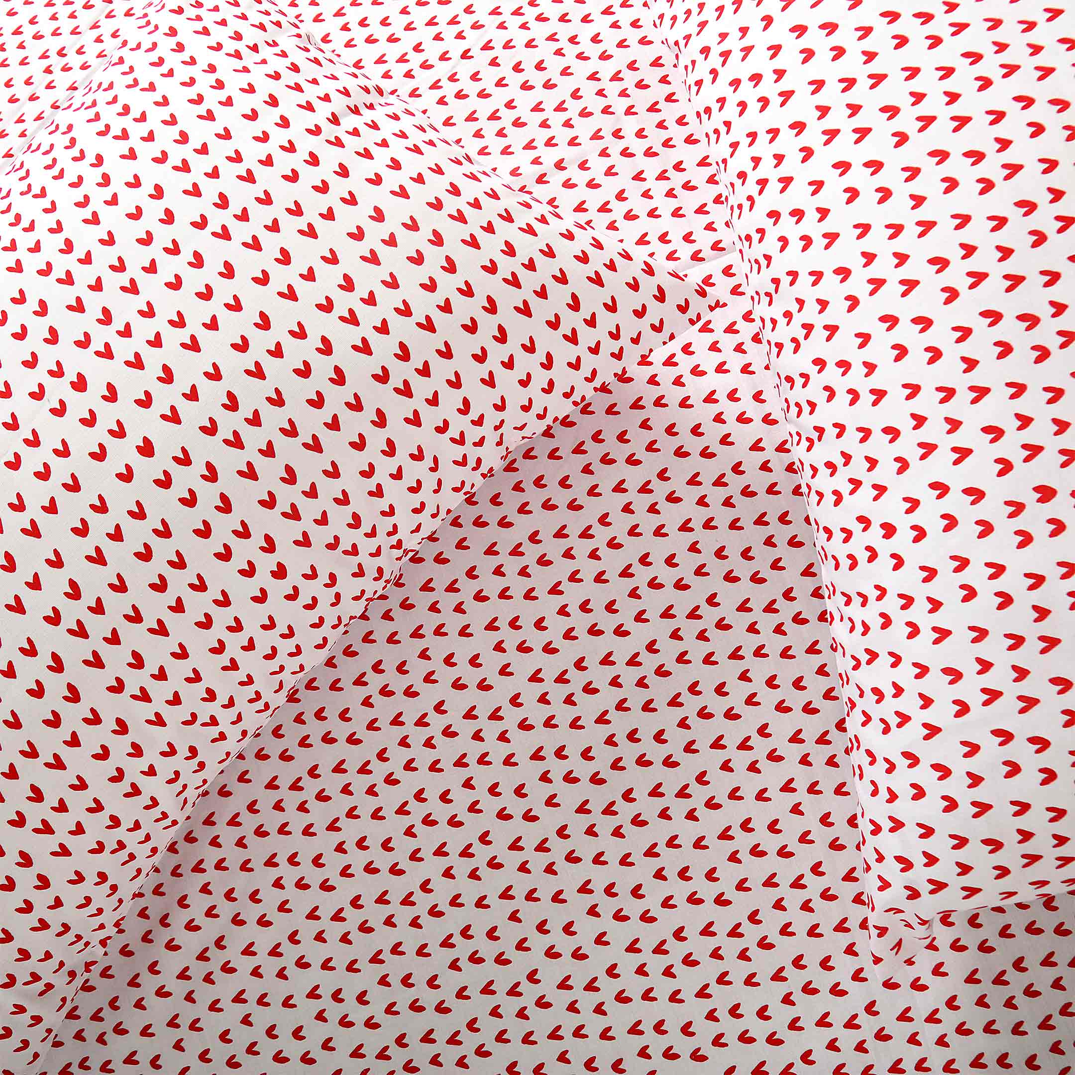 Red Hearts Fitted Sheet