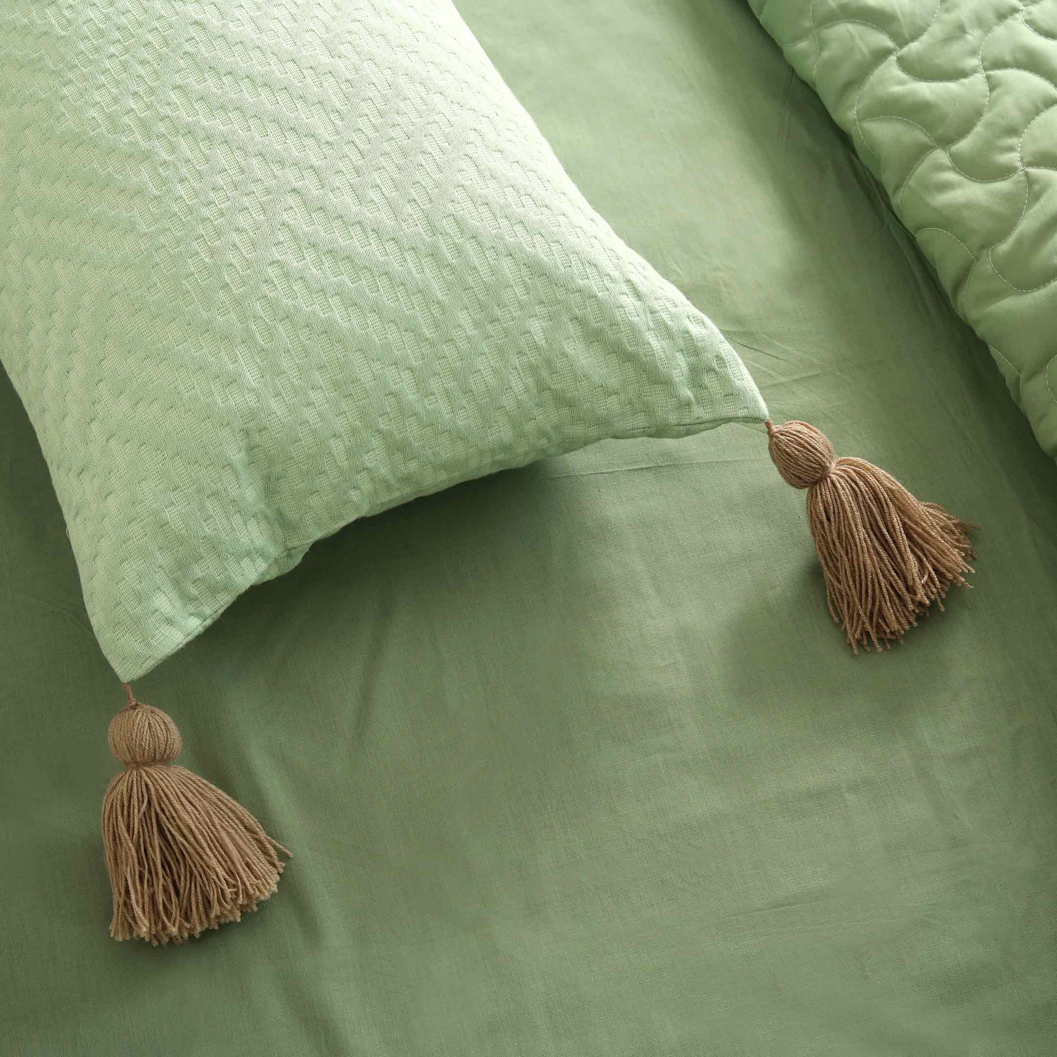 Zigzag Weaved Long Lumbar Throw Pillow