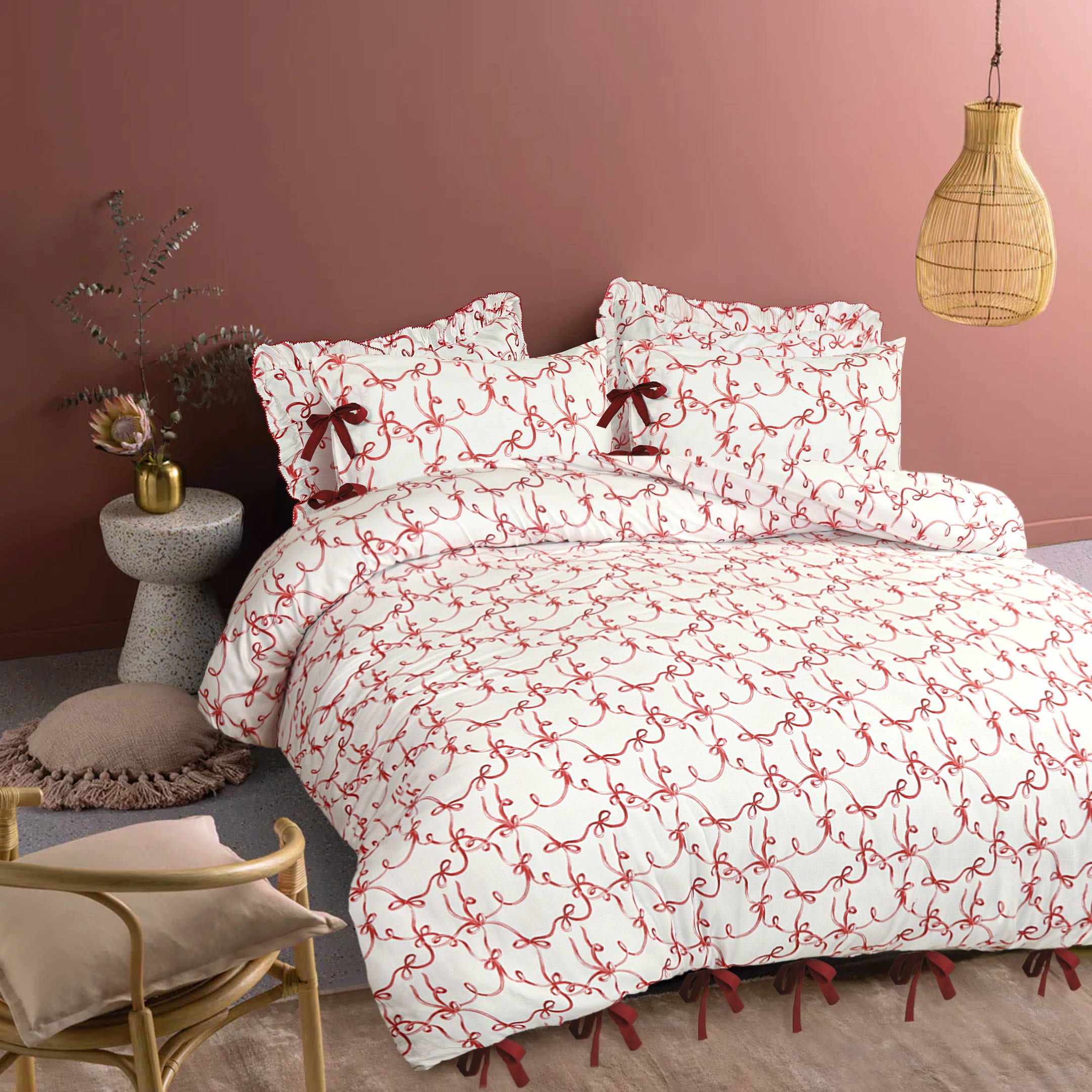 Knotted Bows Bedsheet Set