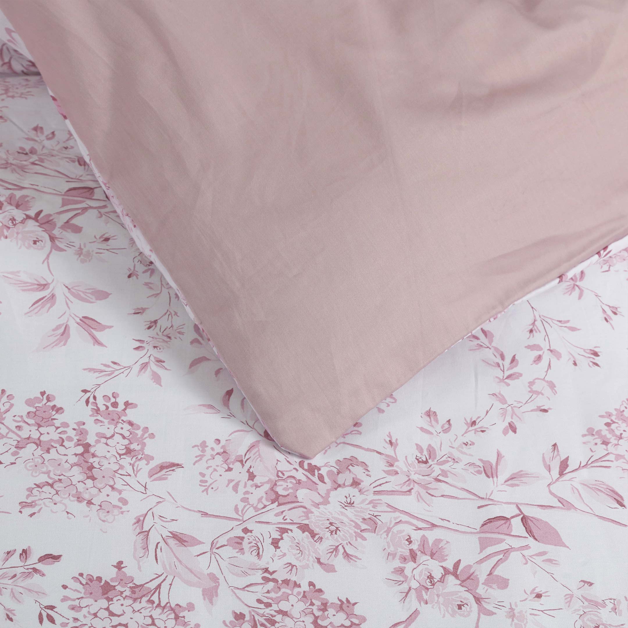 Rose Blush Luxe Printed Summer Duvet Cover