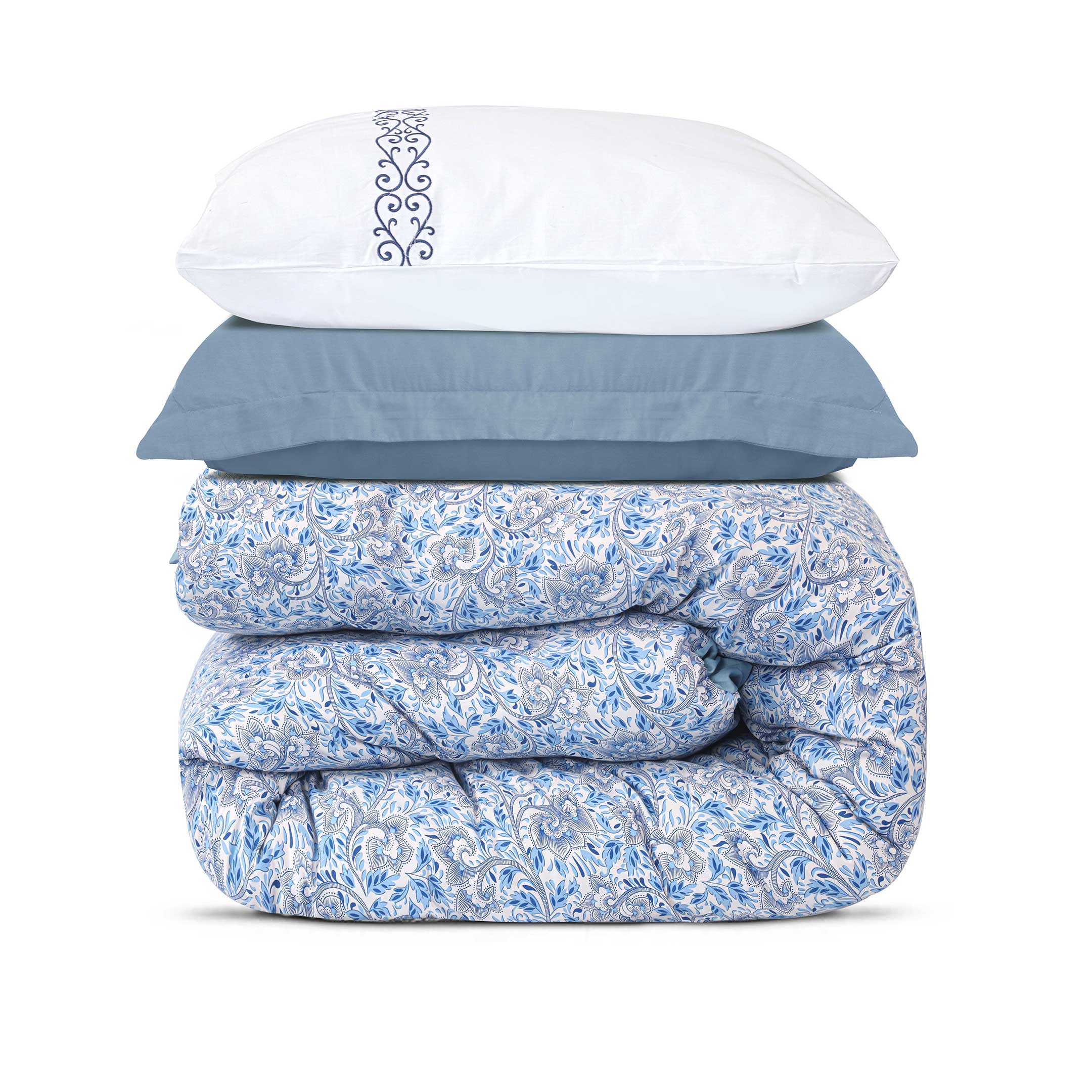 Serene Paisley Printed Duvet Cover