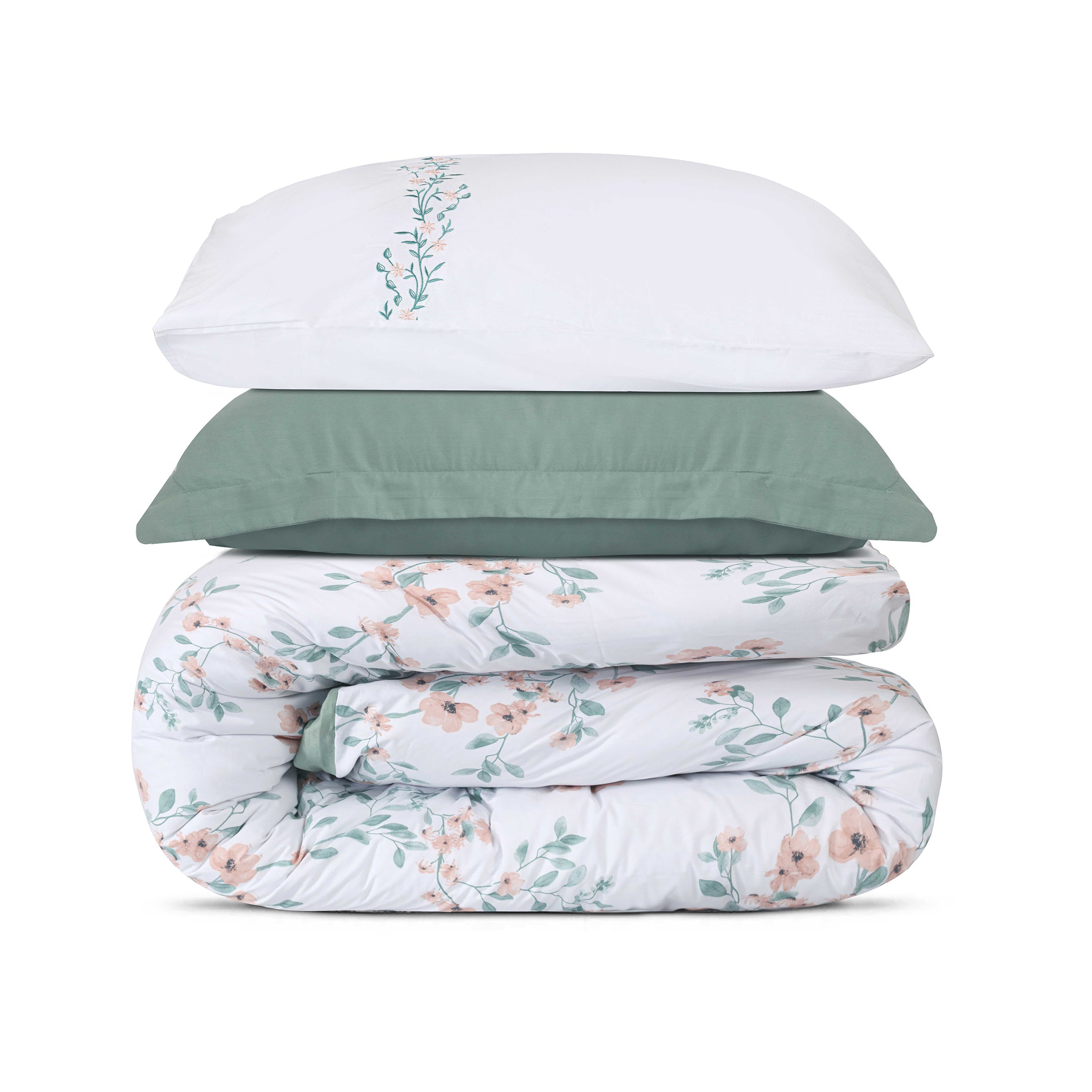 Sage Solace Printed Duvet Cover