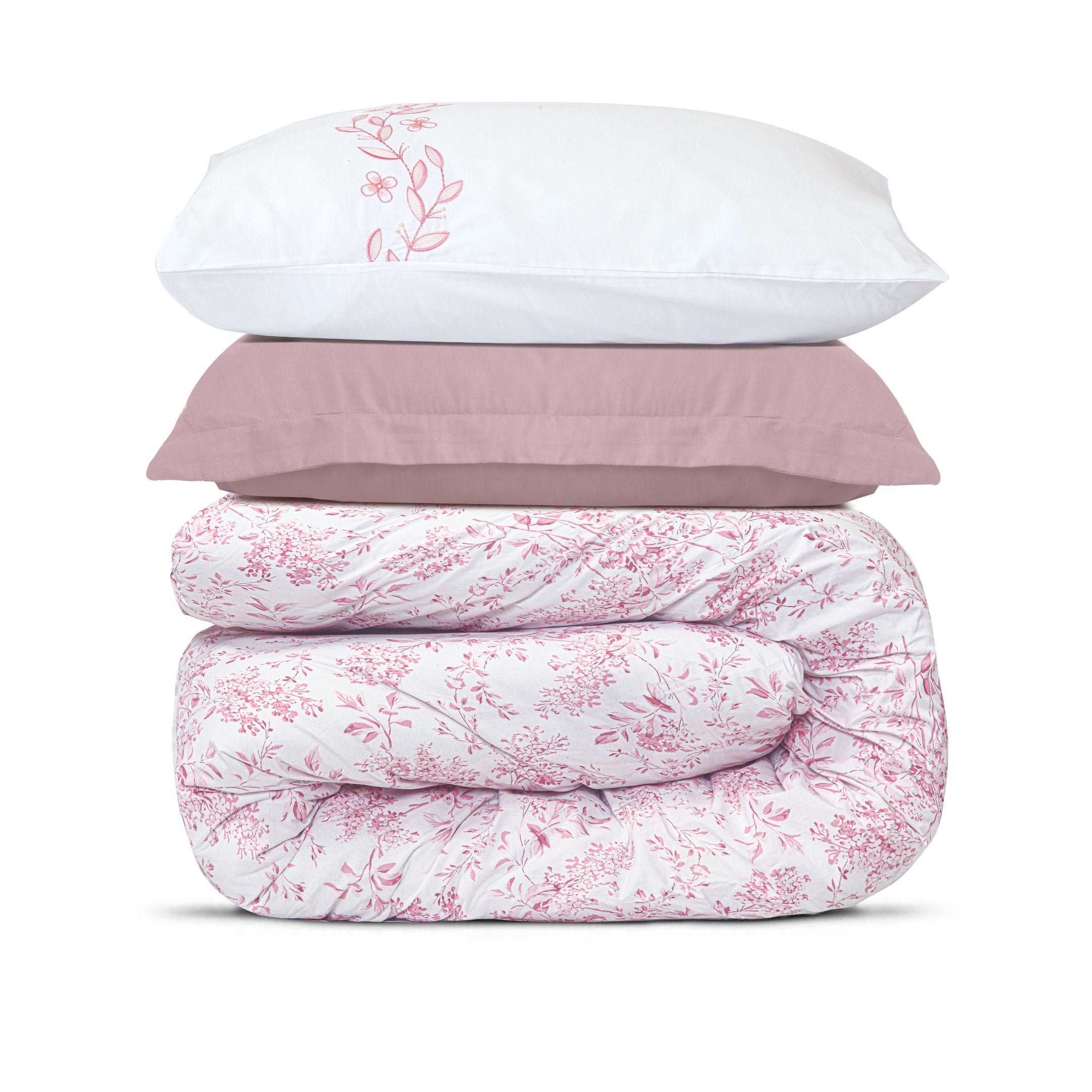 Rose Blush Luxe Printed Duvet Cover