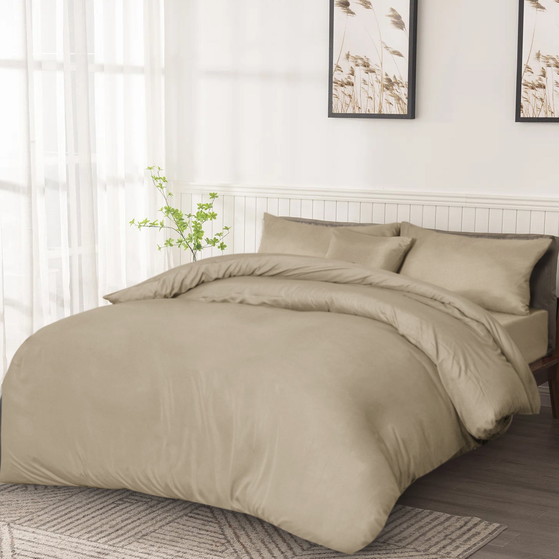 Premium Quality Duvet Cover Set Sand