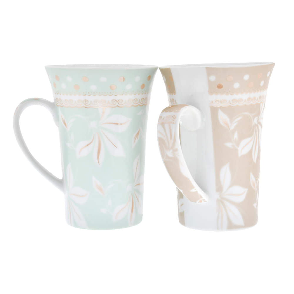 Floral Motif Ceramic Mug